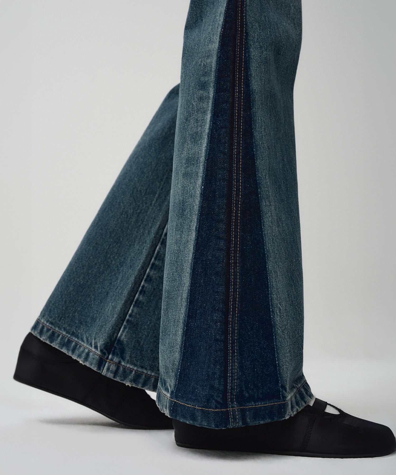 Marithe & Francois Girbaud - Flare Denim Pants (Blue) product image 5 | TRAB K-Fashion Australia