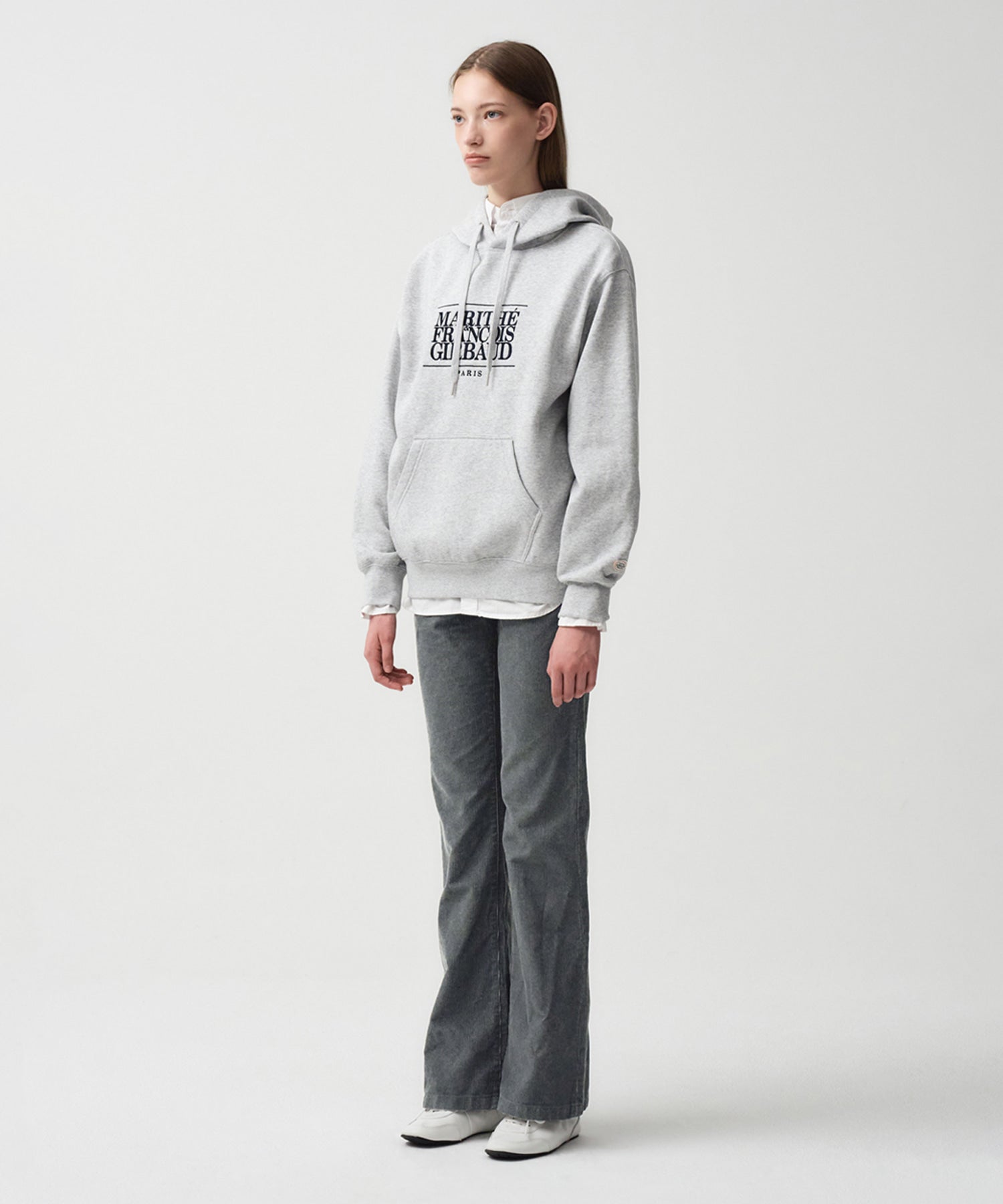 Marithe & Francois Girbaud - Corduroy Boots Cut Pants (Charcoal) product image 4 | TRAB K-Fashion Australia