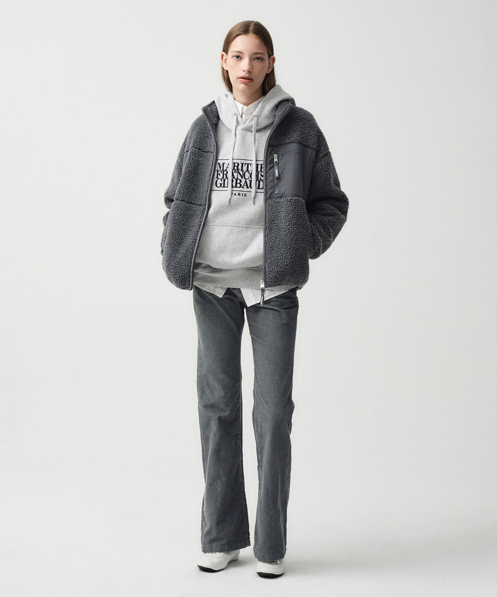Marithe & Francois Girbaud - Corduroy Boots Cut Pants (Charcoal) product image 6 | TRAB K-Fashion Australia
