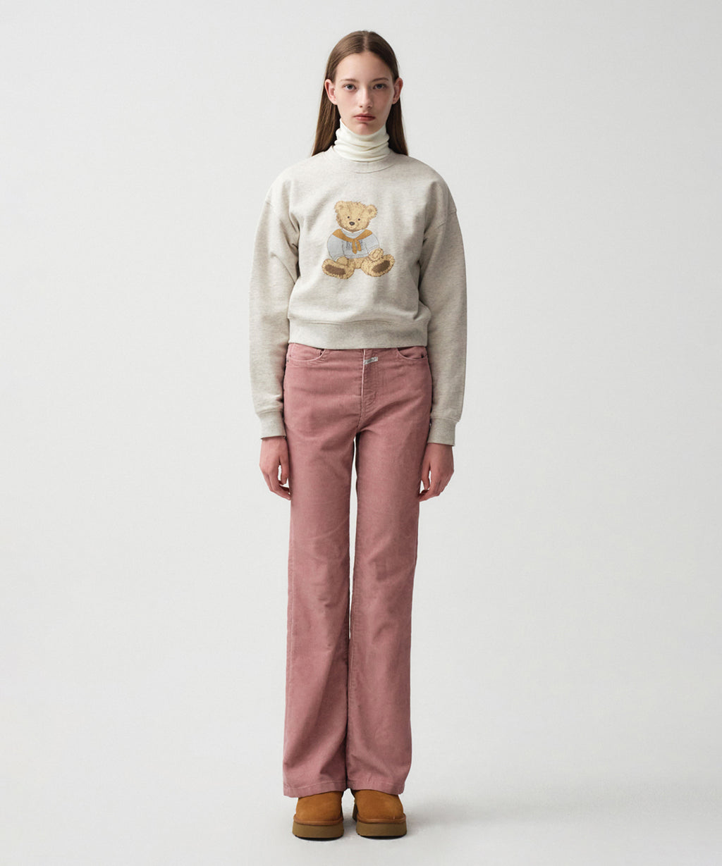 Marithe & Francois Girbaud - Corduroy Boots Cut Pants (Dark Pink) product image 3 | TRAB K-Fashion Australia