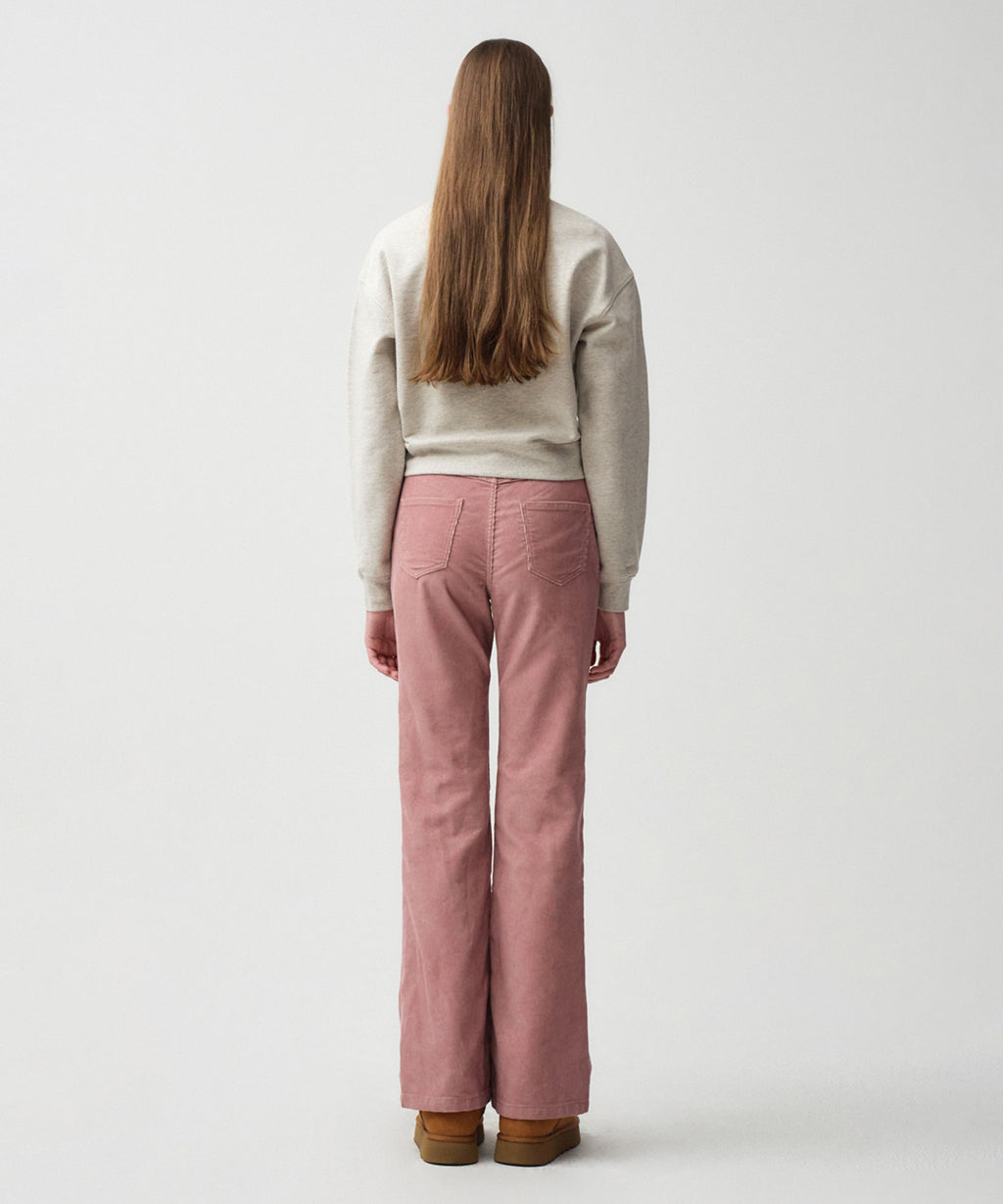 Marithe & Francois Girbaud - Corduroy Boots Cut Pants (Dark Pink) product image 5 | TRAB K-Fashion Australia