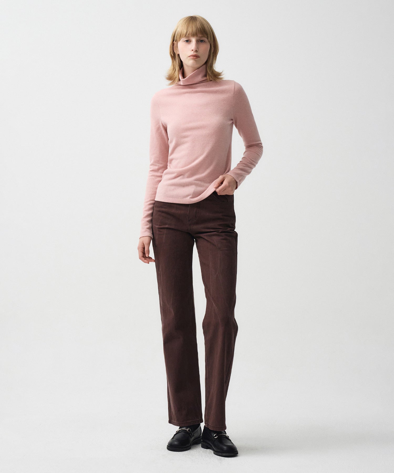 Marithe & Francois Girbaud - Couleur Denim Pants (Burgundy) product image 2 | TRAB K-Fashion Australia