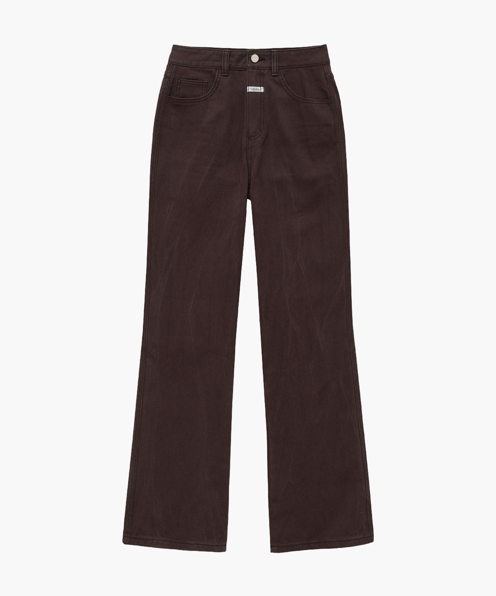 Marithe & Francois Girbaud - Couleur Denim Pants (Burgundy) product image 6 | TRAB K-Fashion Australia