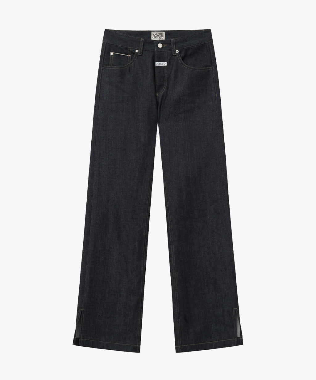 Marithe & Francois Girbaud - Bossa Selvage Denim Slit Pants (Dark Blue) product image 8 | TRAB K-Fashion Australia