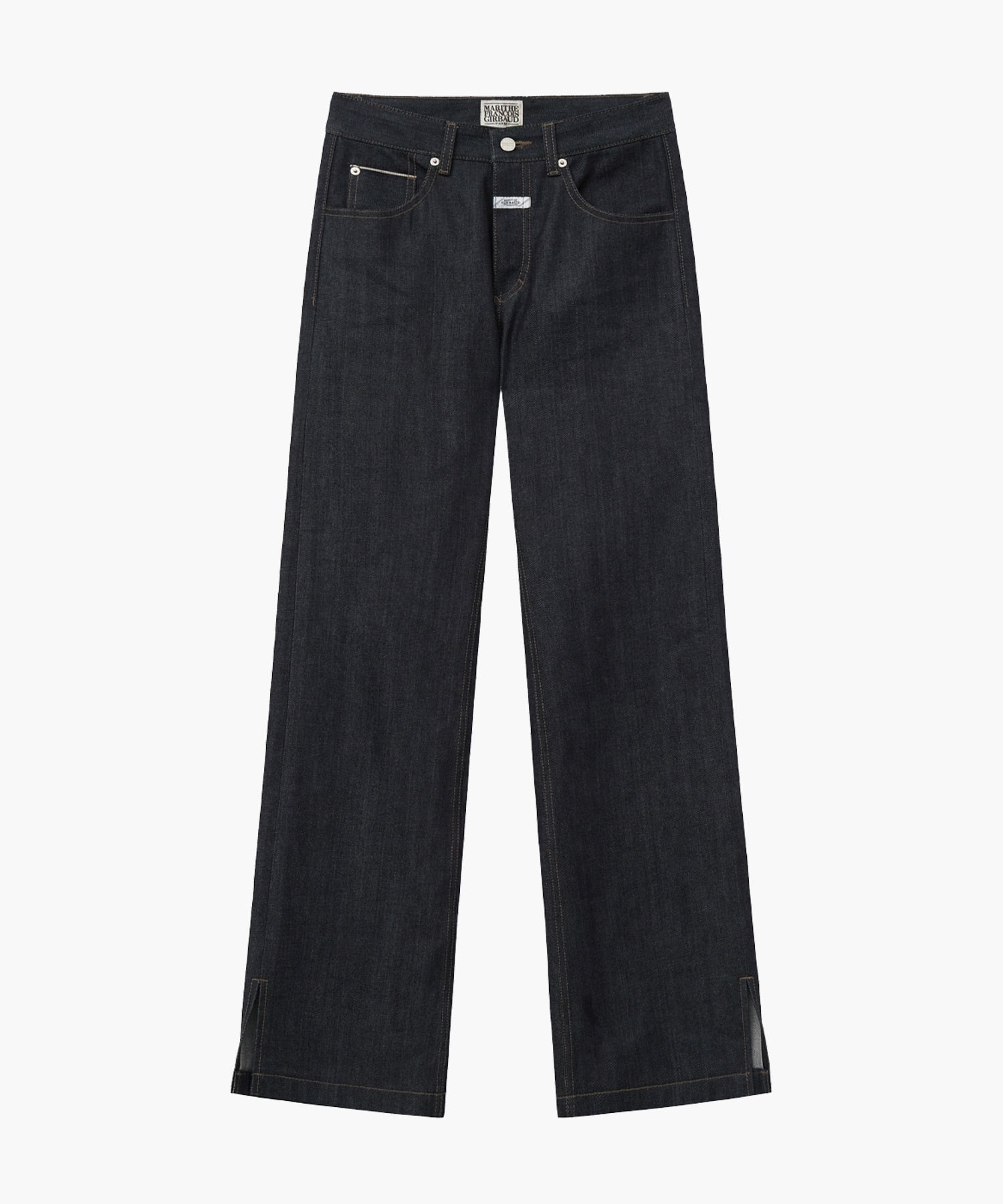 Marithe & Francois Girbaud - Bossa Selvage Denim Slit Pants (Dark Blue) product image 8 | TRAB K-Fashion Australia