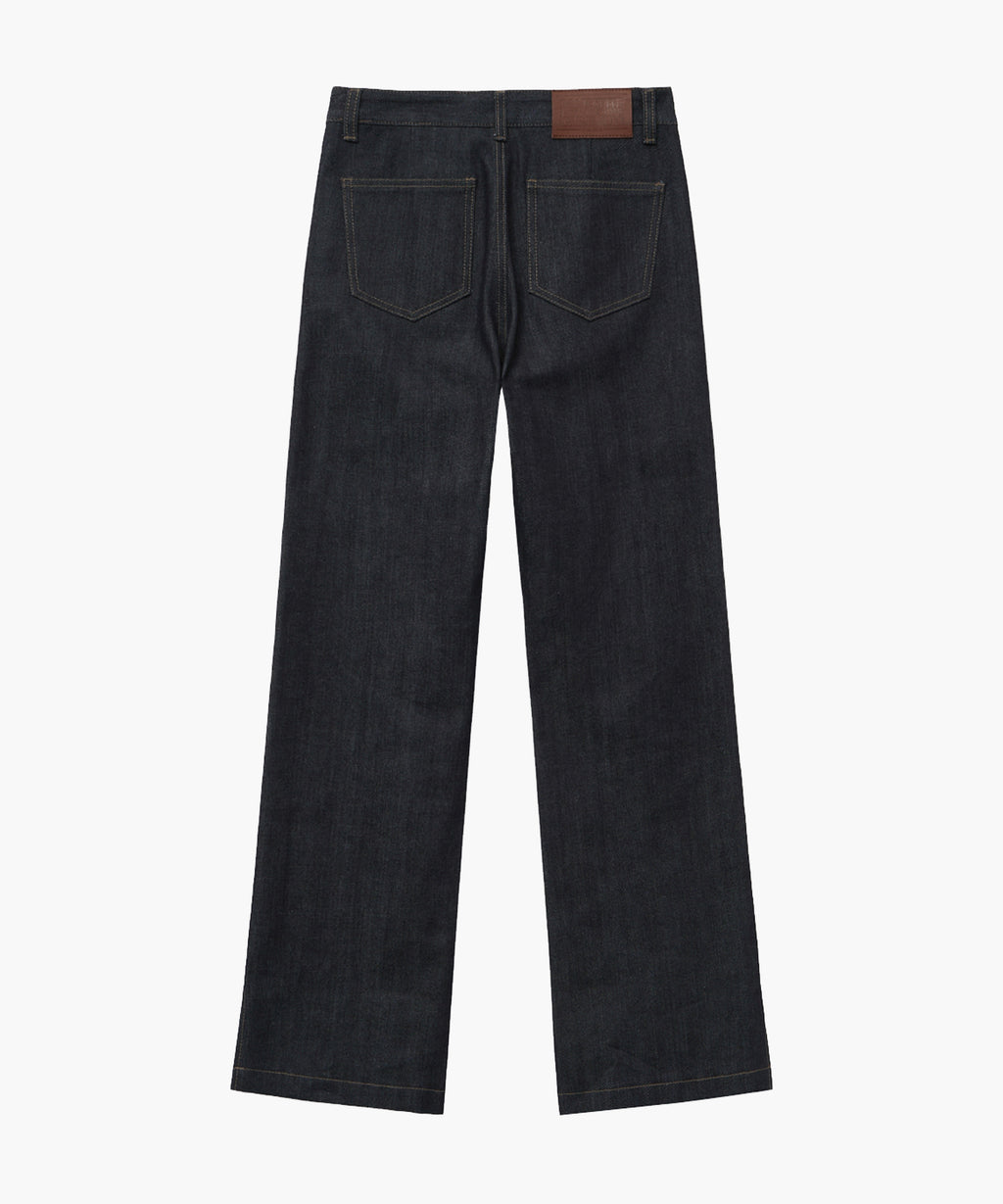 Marithe & Francois Girbaud - Bossa Selvage Denim Slit Pants (Dark Blue) product image 9 | TRAB K-Fashion Australia