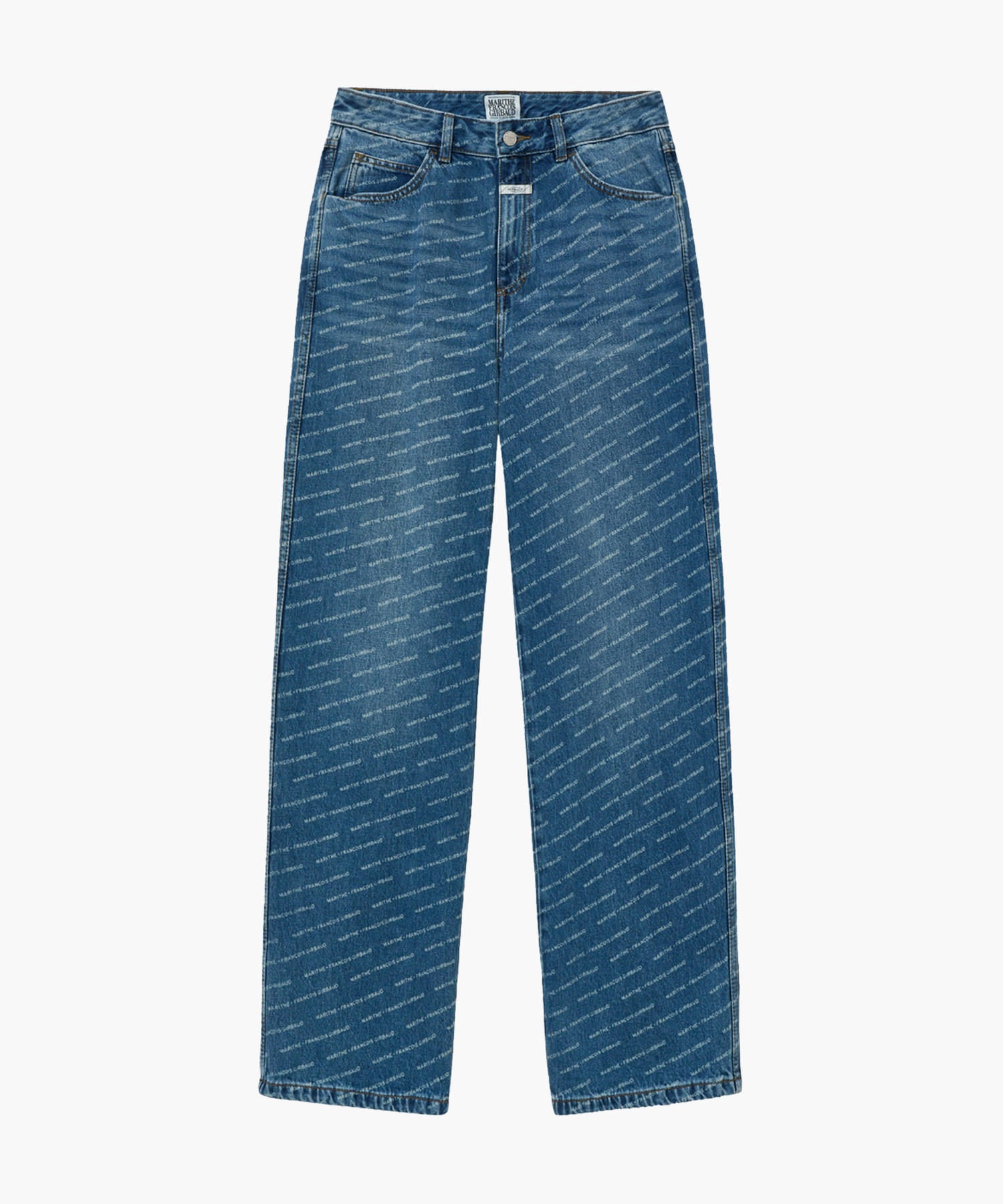 Marithe & Francois Girbaud - Wide Printing Denim Pants (Blue) product image 6 | TRAB K-Fashion Australia