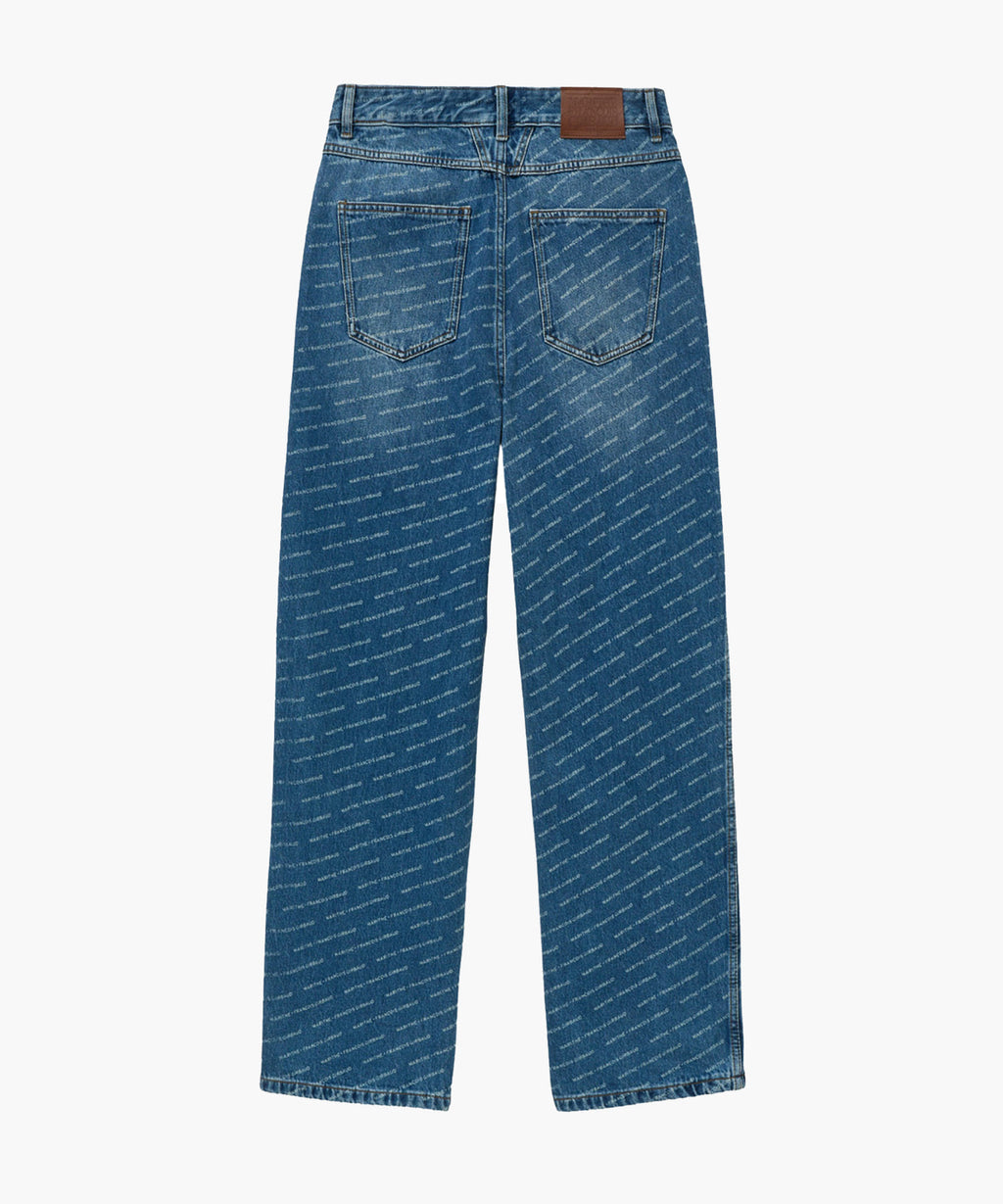 Marithe & Francois Girbaud - Wide Printing Denim Pants (Blue) product image 7 | TRAB K-Fashion Australia