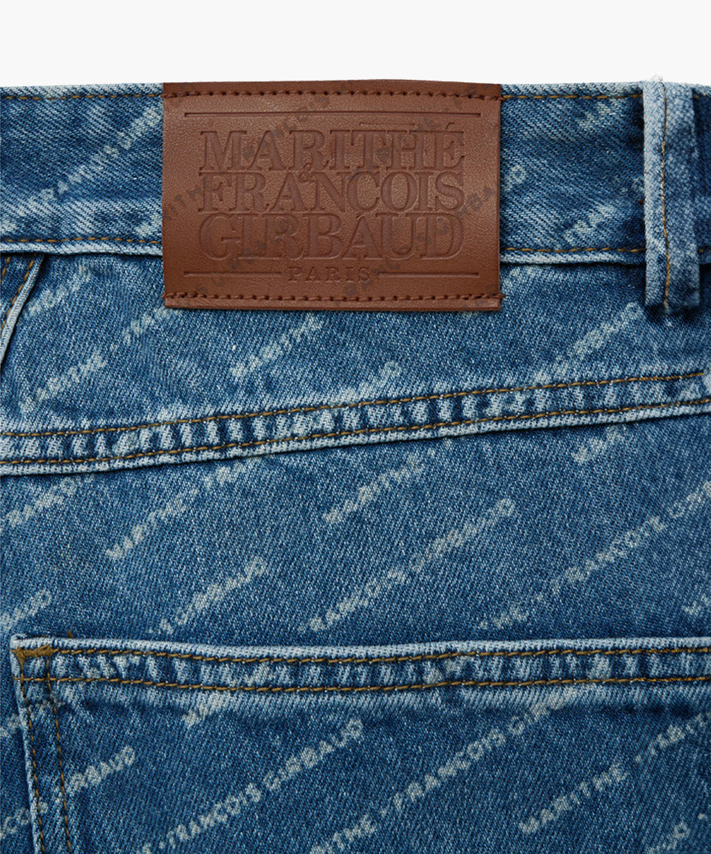 Marithe & Francois Girbaud - Wide Printing Denim Pants (Blue) product image 9 | TRAB K-Fashion Australia