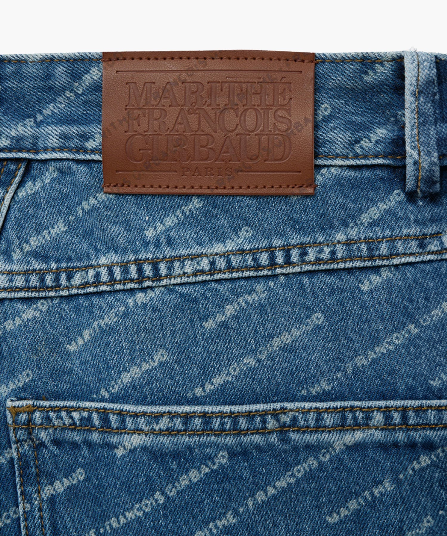 Marithe & Francois Girbaud - Wide Printing Denim Pants (Blue) product image 9 | TRAB K-Fashion Australia
