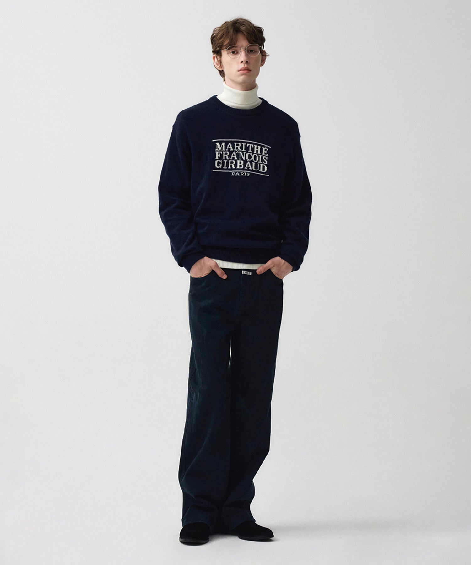 Marithe & Francois Girbaud - Couleur Denim Pants (Dark Navy) product image 1 | TRAB K-Fashion Australia