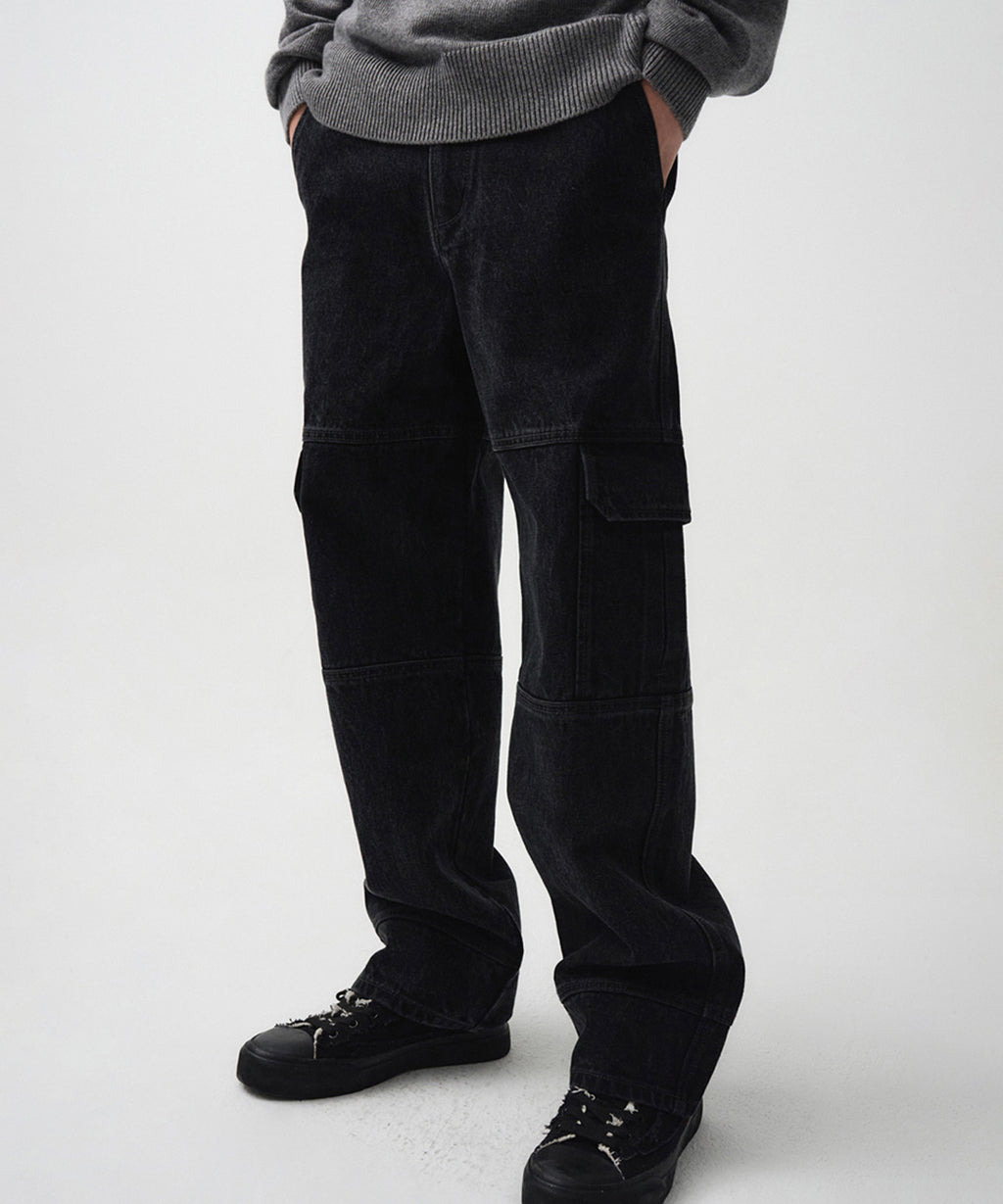 Marithe & Francois Girbaud - Cargo Denim Pants (Stone Black) product image 6 | TRAB K-Fashion Australia
