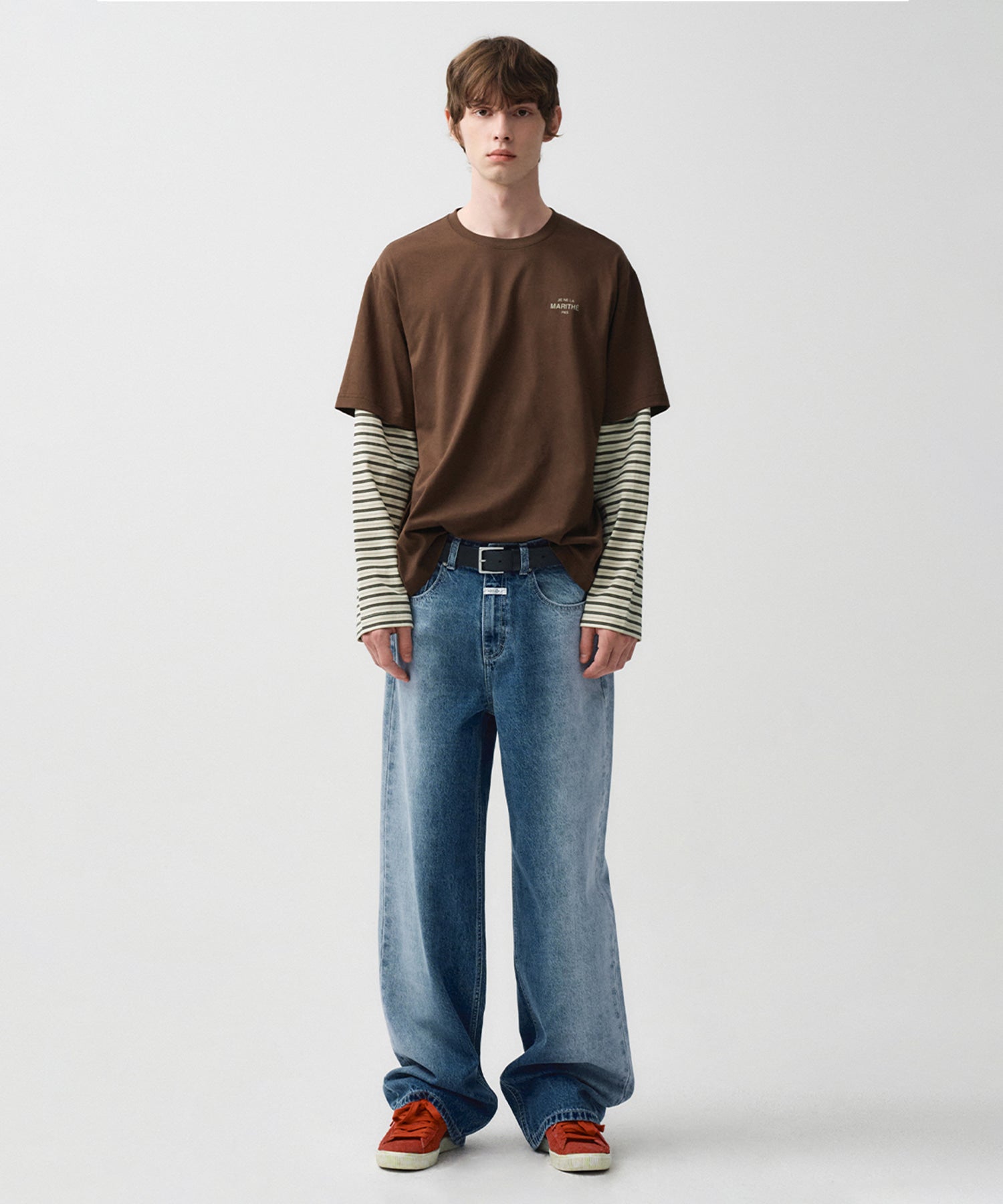 Marithe & Francois Girbaud - Gradation Washed Denim Pants (Blue) product image 1 | TRAB K-Fashion Australia