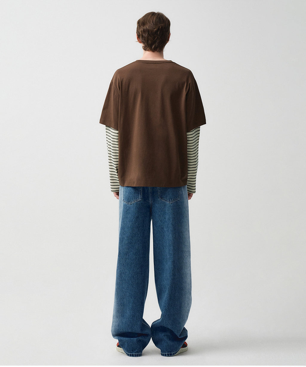 Marithe & Francois Girbaud - Gradation Washed Denim Pants (Blue) product image 3 | TRAB K-Fashion Australia