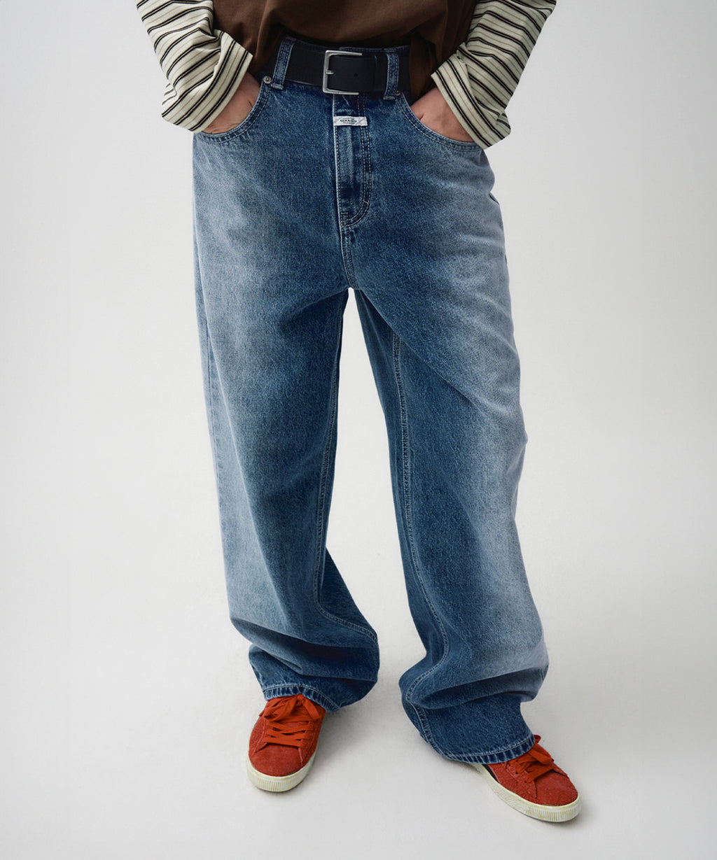 Marithe & Francois Girbaud - Gradation Washed Denim Pants (Blue) product image 4 | TRAB K-Fashion Australia