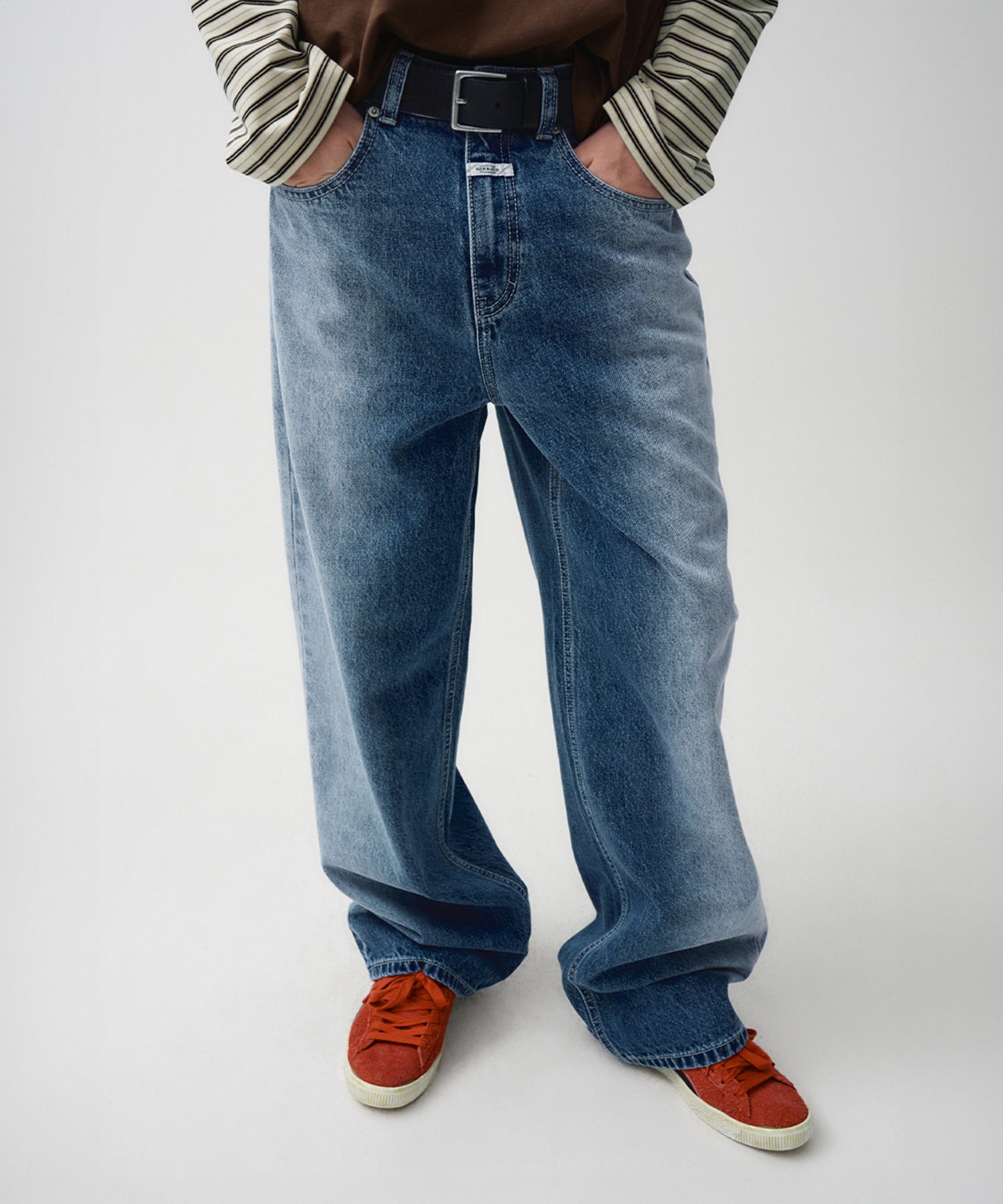 Marithe & Francois Girbaud - Gradation Washed Denim Pants (Blue) product image 4 | TRAB K-Fashion Australia