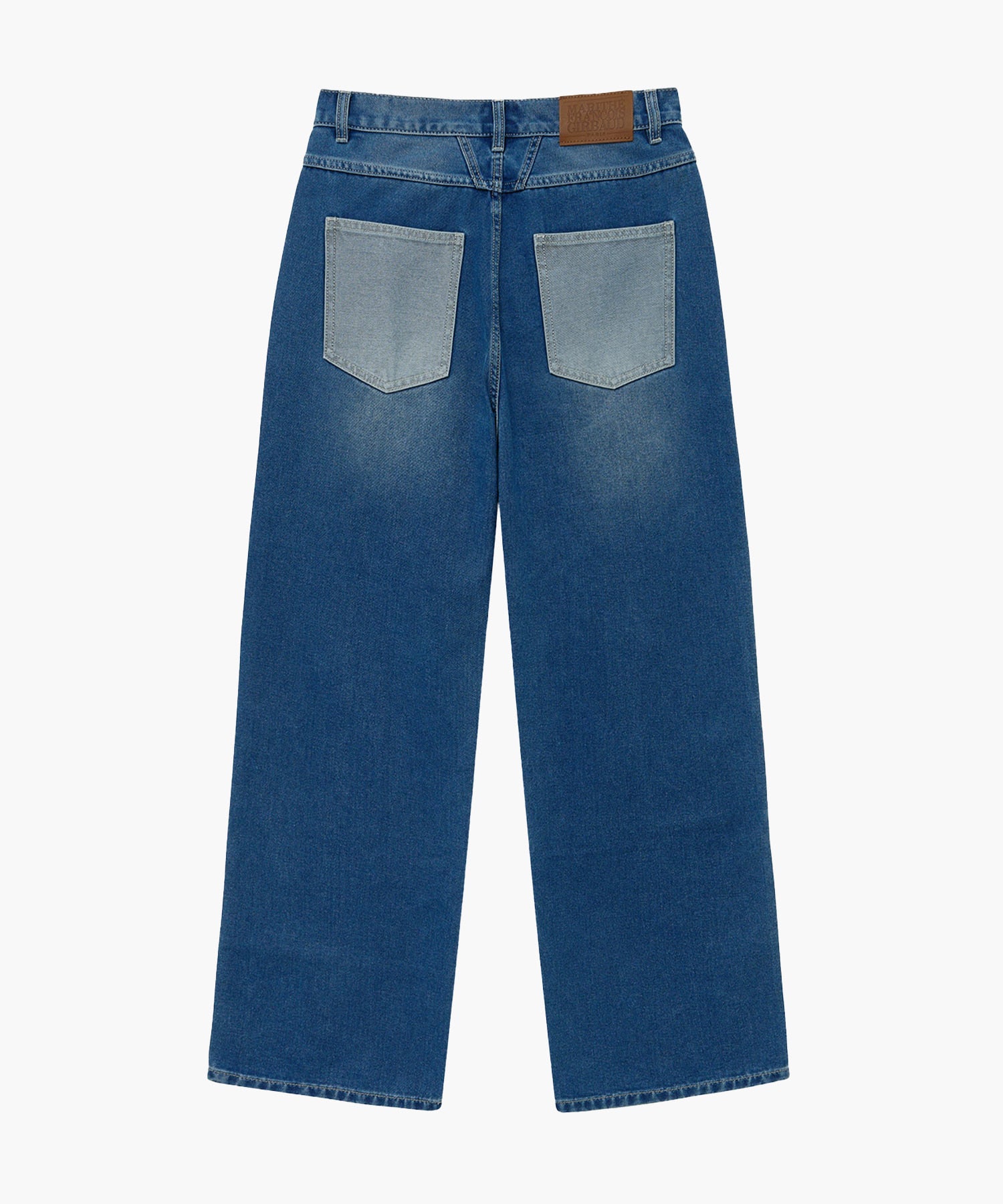 Marithe & Francois Girbaud - Patch Work Denim Pants (Blue) product image 6 | TRAB K-Fashion Australia