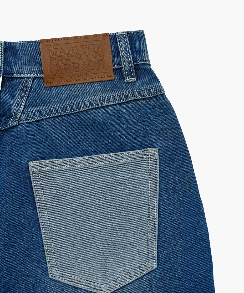 Marithe & Francois Girbaud - Patch Work Denim Pants (Blue) product image 8 | TRAB K-Fashion Australia