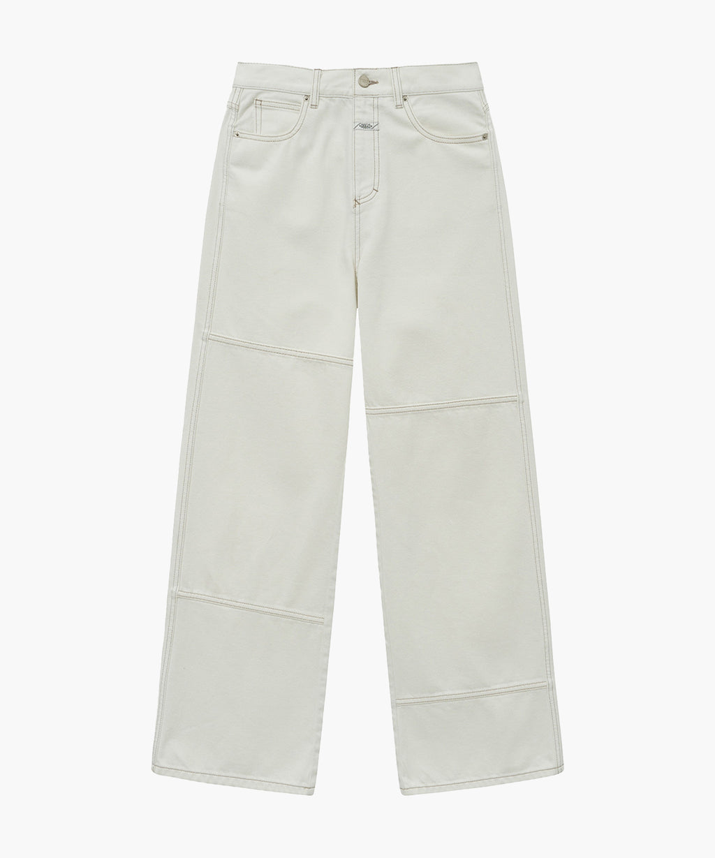 Marithe & Francois Girbaud - Patch Work Denim Pants (Ecru) product image 5 | TRAB K-Fashion Australia