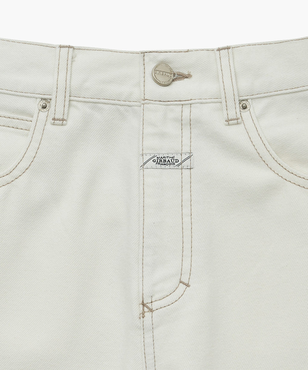 Marithe & Francois Girbaud - Patch Work Denim Pants (Ecru) product image 7 | TRAB K-Fashion Australia