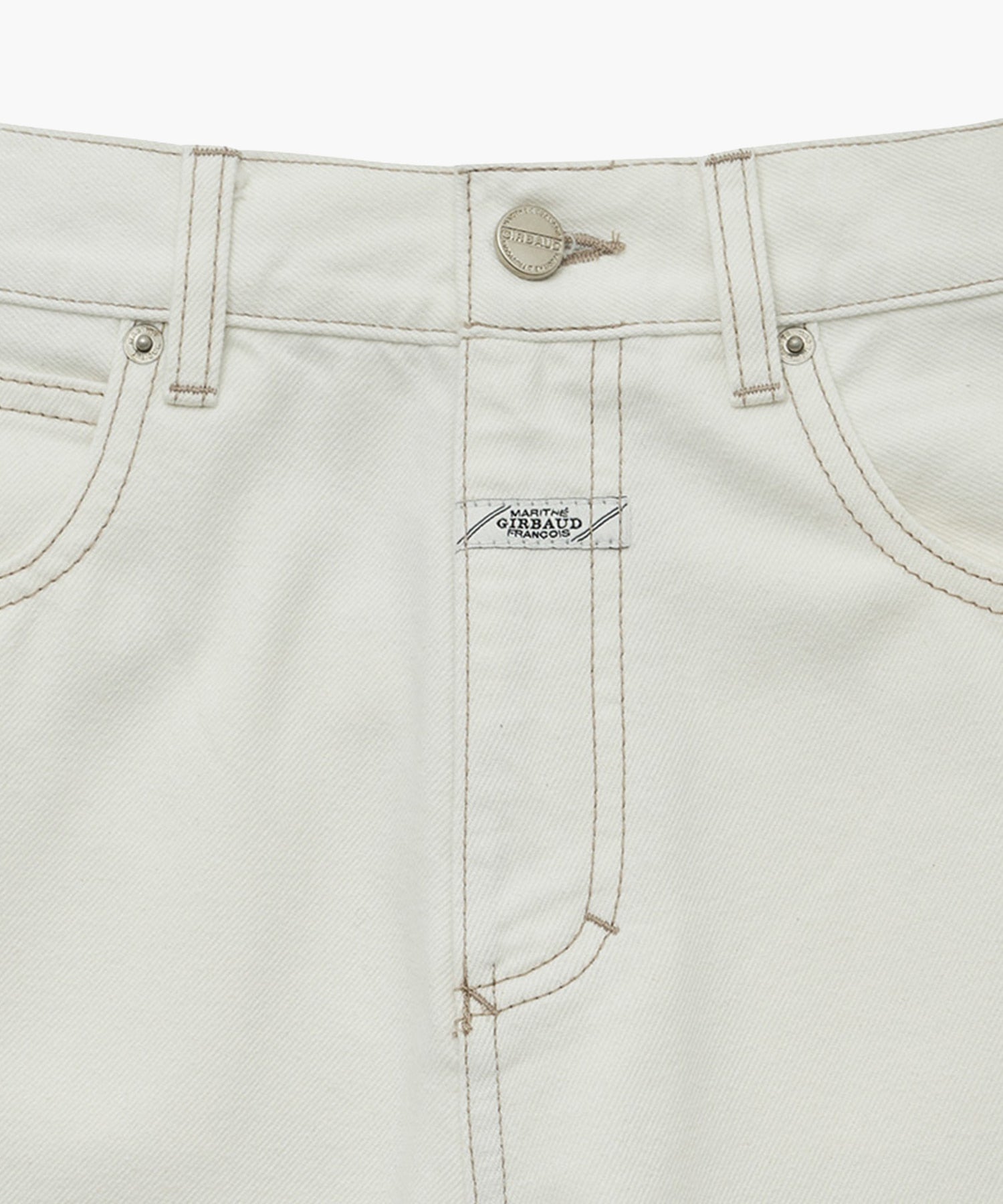 Marithe & Francois Girbaud - Patch Work Denim Pants (Ecru) product image 7 | TRAB K-Fashion Australia