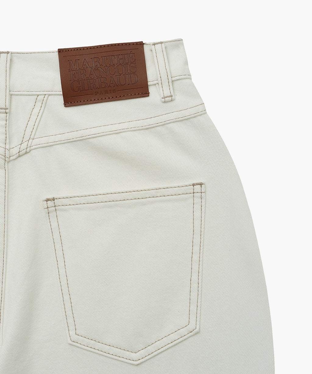 Marithe & Francois Girbaud - Patch Work Denim Pants (Ecru) product image 8 | TRAB K-Fashion Australia