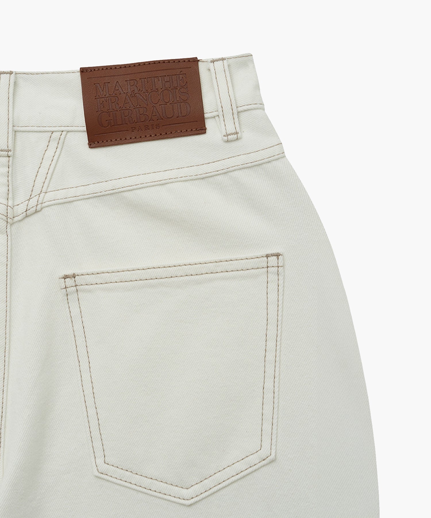 Marithe & Francois Girbaud - Patch Work Denim Pants (Ecru) product image 8 | TRAB K-Fashion Australia