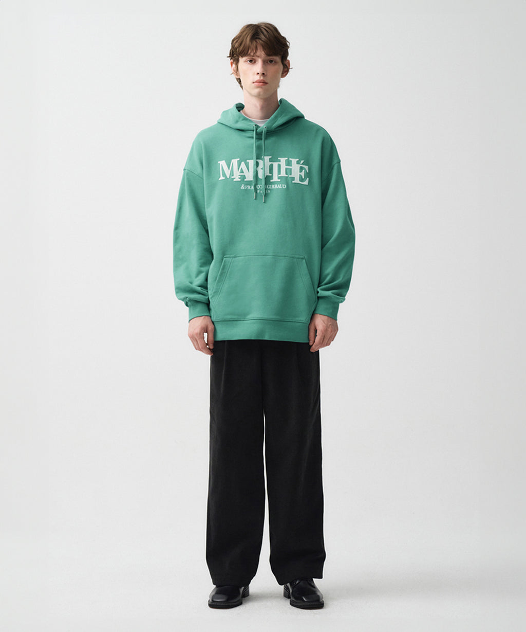 Marithe & Francois Girbaud - Applique Logo Oversized Hoodie (Mint) product image 3 | TRAB K-Fashion Australia