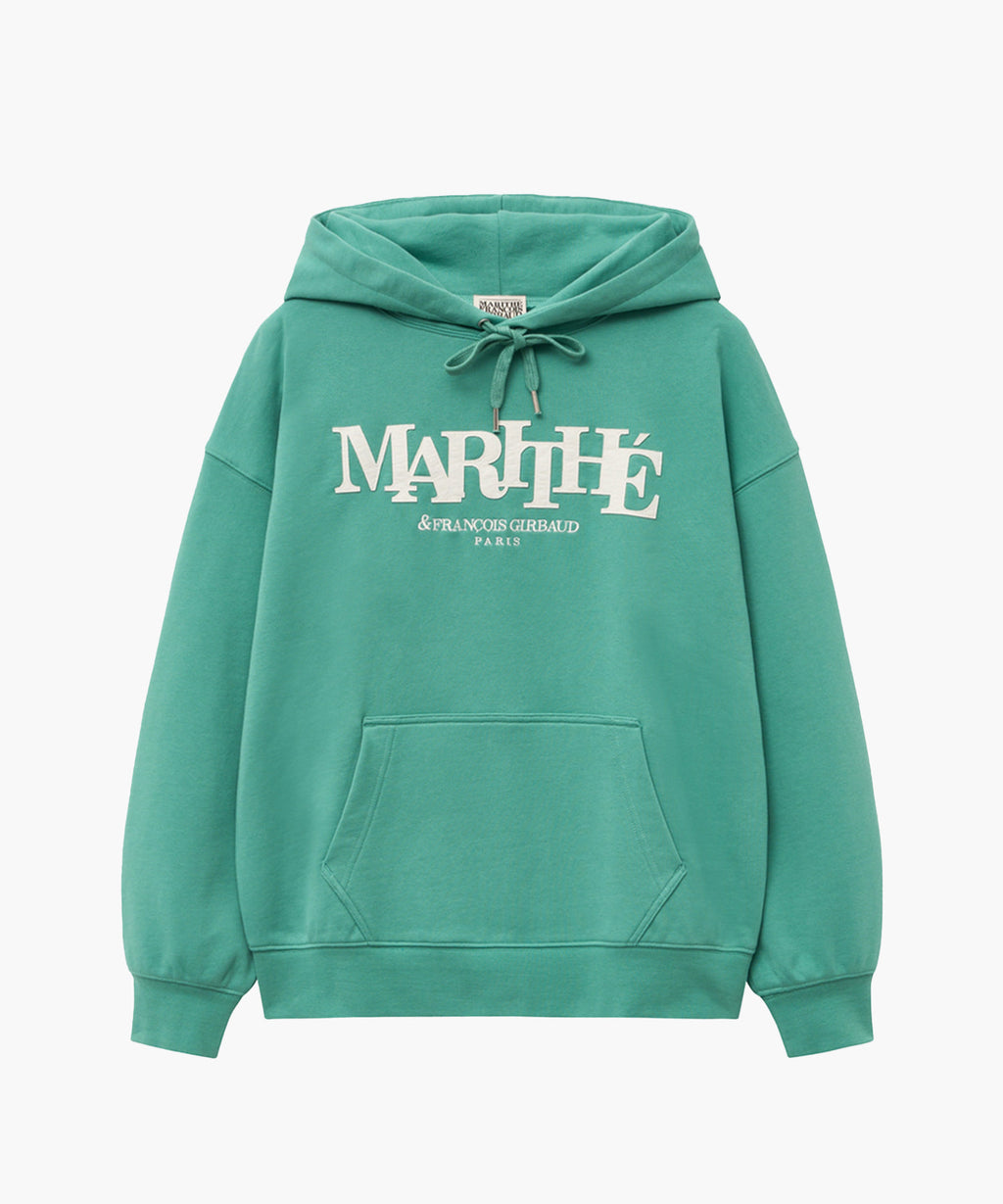 Marithe & Francois Girbaud - Applique Logo Oversized Hoodie (Mint) product image 6 | TRAB K-Fashion Australia