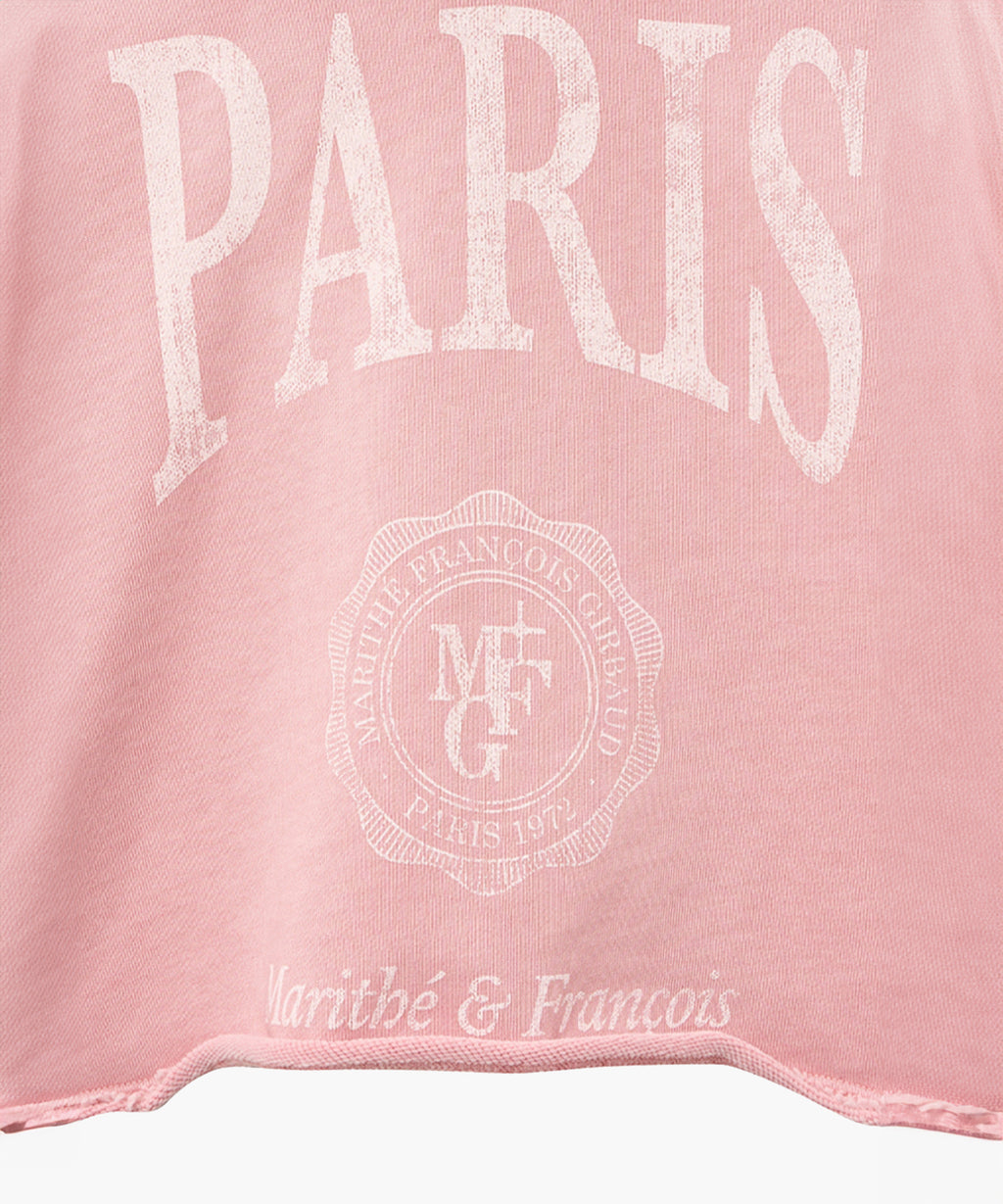 Marithe & Francois Girbaud - Paris Dyeing Crop Hoodie (Gray Pink) product image 9 | TRAB K-Fashion Australia