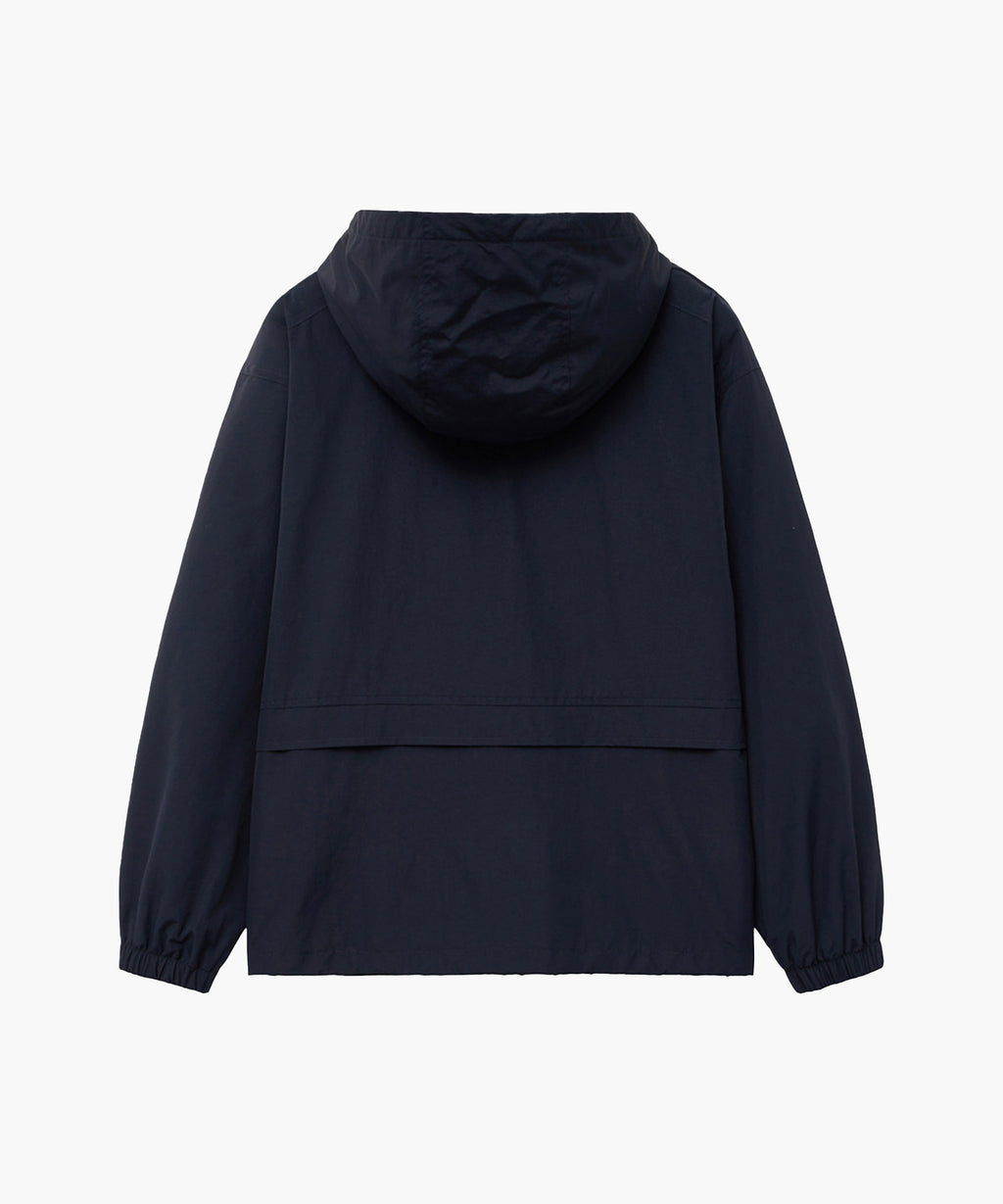 Marithe & Francois Girbaud - Lettering Logo Nylon Anorak Hoodie (Dark Navy) product image 7 | TRAB K-Fashion Australia