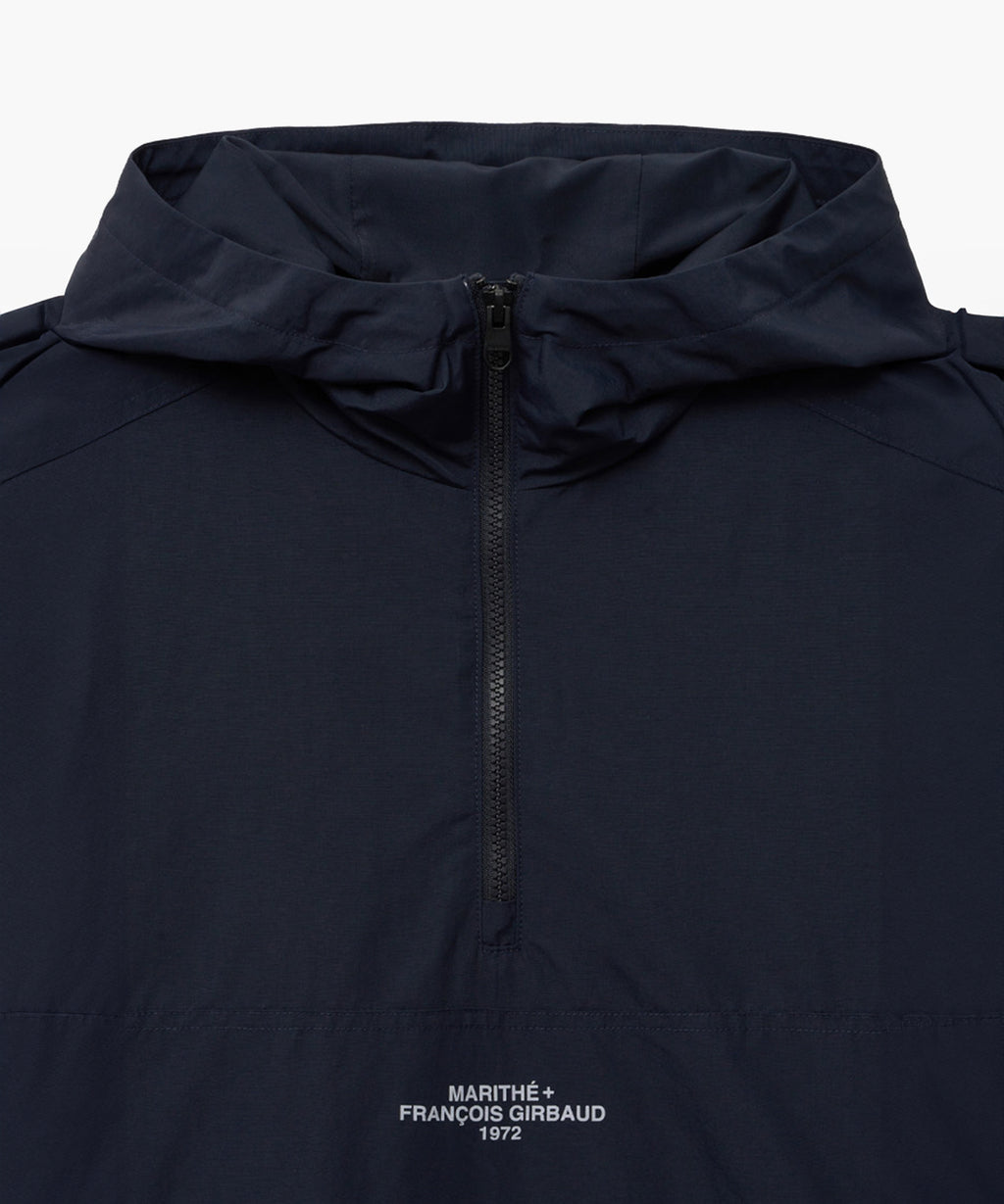 Marithe & Francois Girbaud - Lettering Logo Nylon Anorak Hoodie (Dark Navy) product image 8 | TRAB K-Fashion Australia