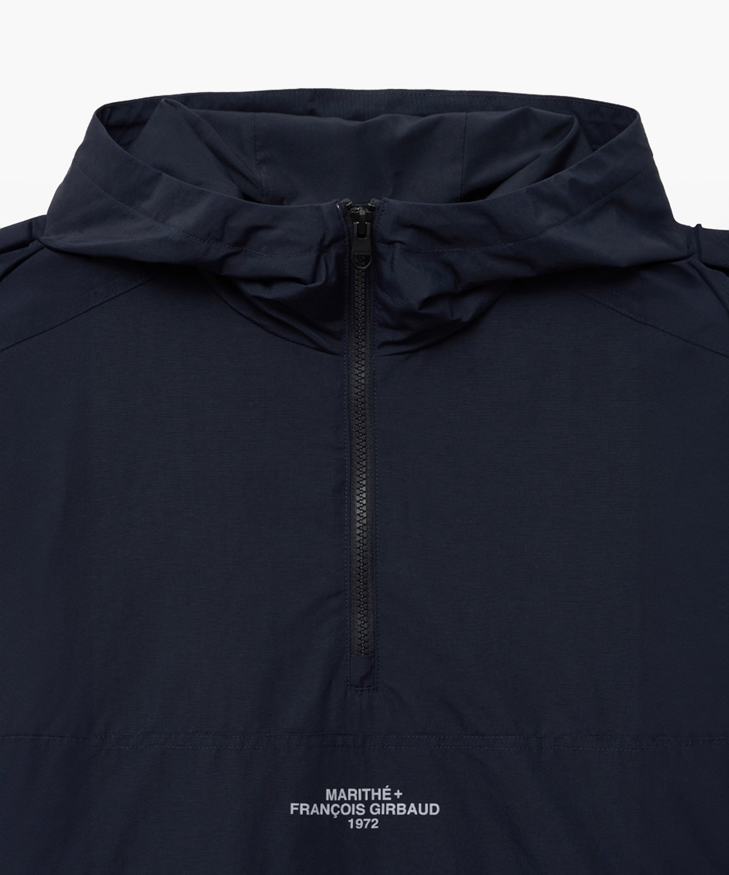 Marithe & Francois Girbaud - Lettering Logo Nylon Anorak Hoodie (Dark Navy) product image 8 | TRAB K-Fashion Australia