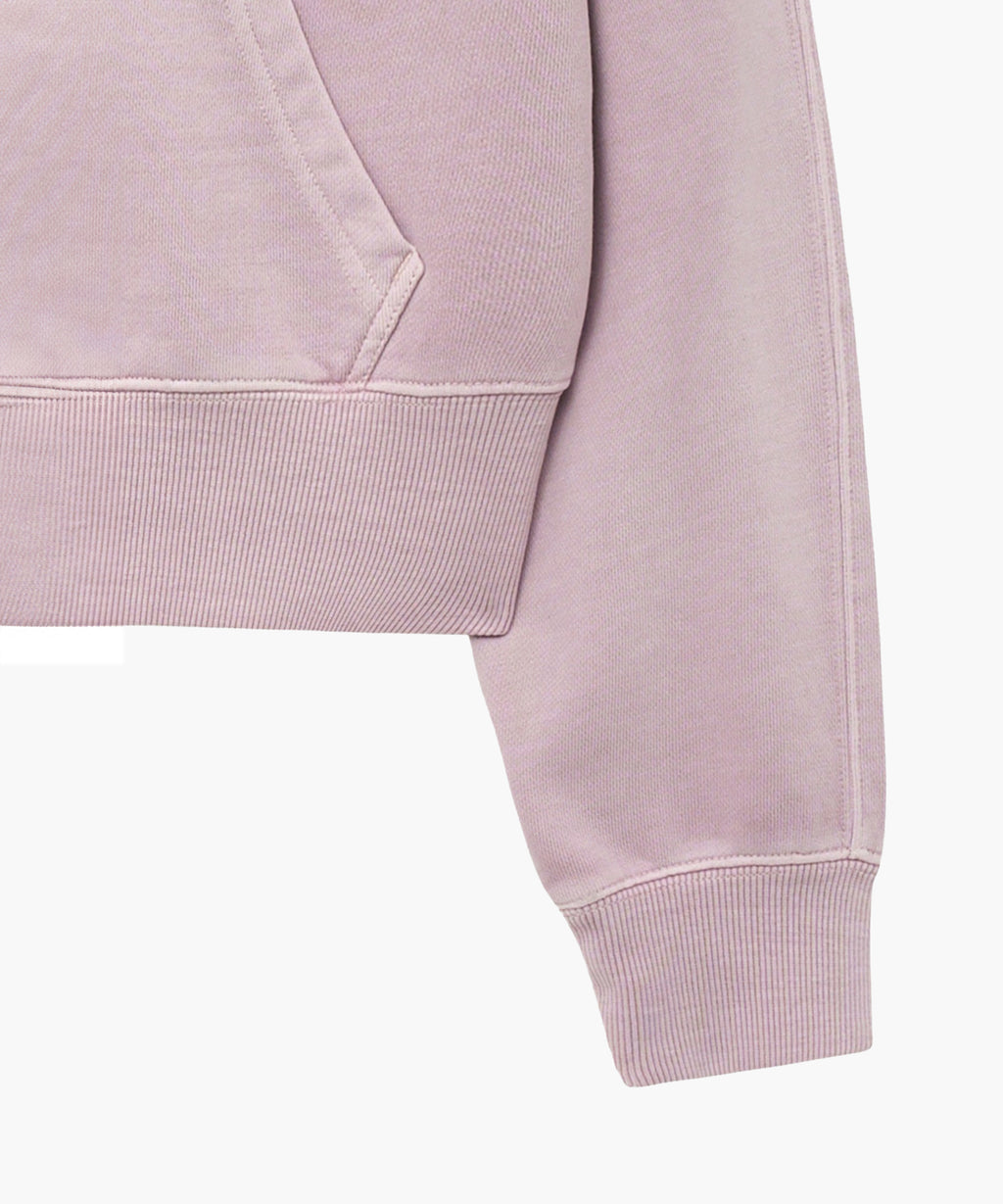 Marithe & Francois Girbaud - Vintage Appilque Logo Crop Hoodie Zipup (Dark Pink) product image 4 | TRAB K-Fashion Australia