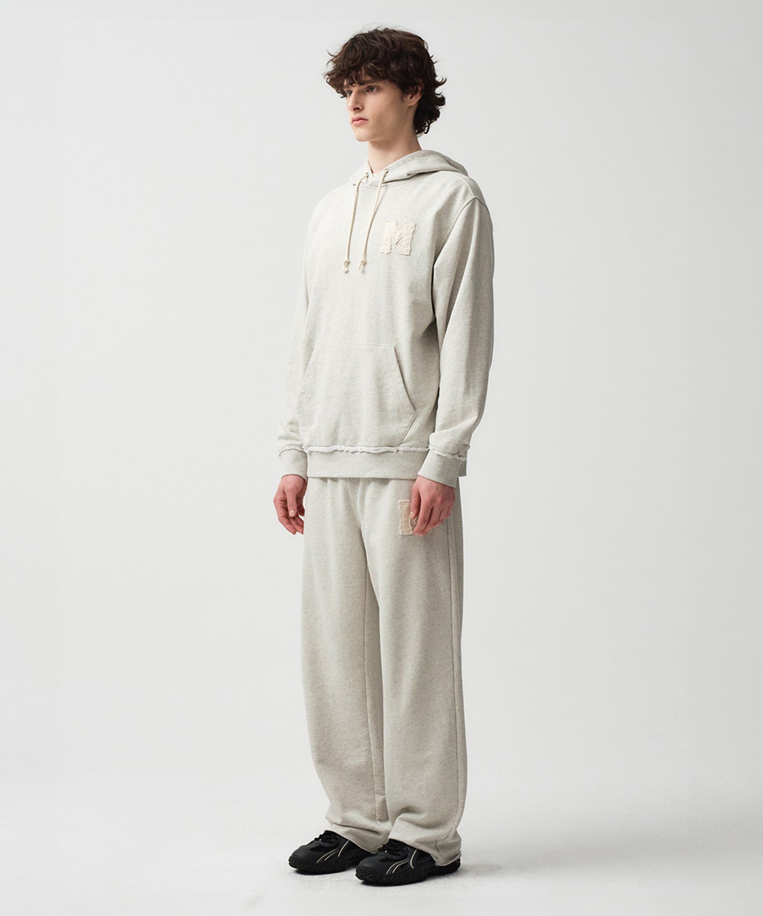 Marithe & Francois Girbaud - Patch Logo Hoodie (Oatmeal) product image 2 | TRAB K-Fashion Australia