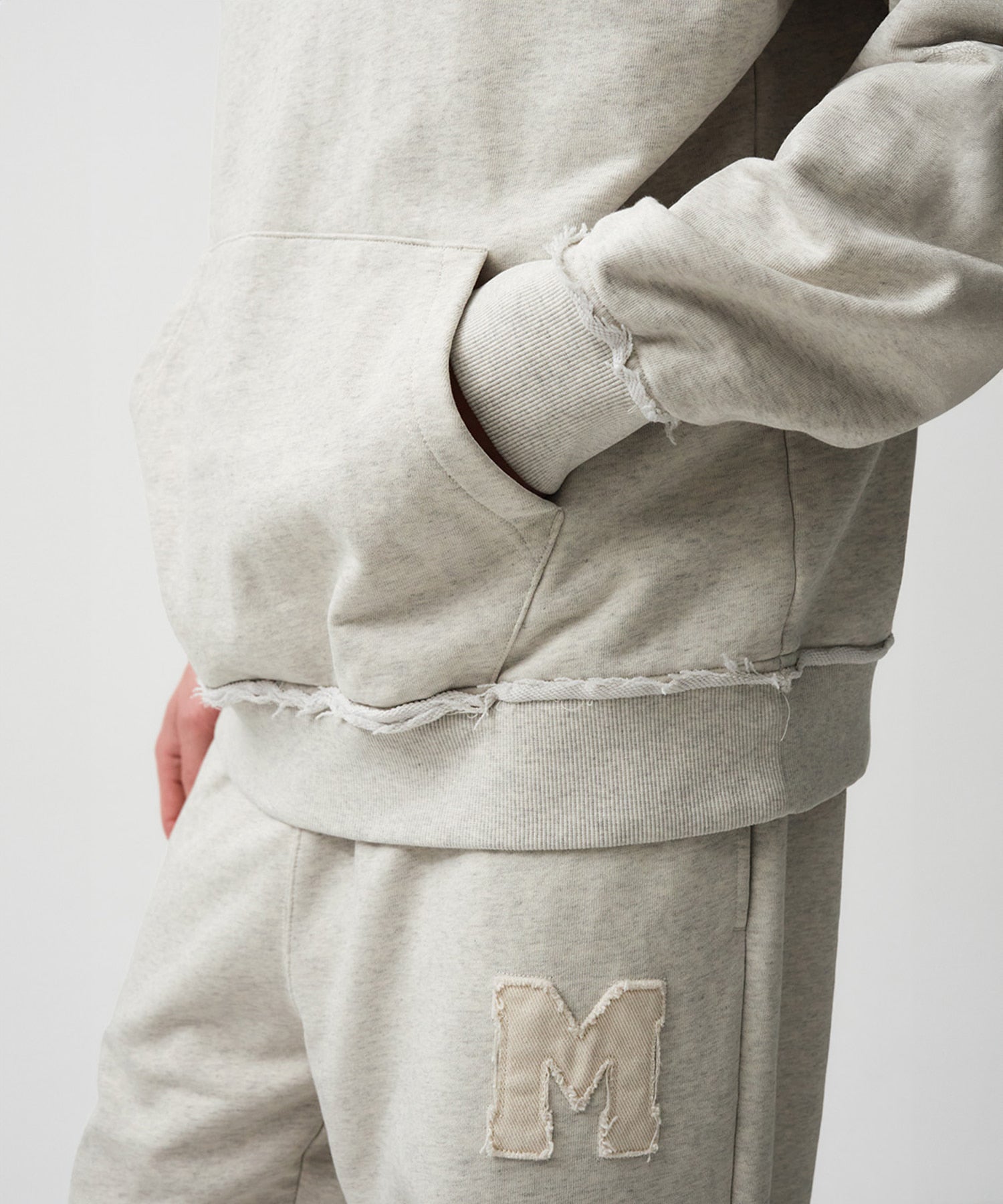 Marithe & Francois Girbaud - Patch Logo Hoodie (Oatmeal) product image 5 | TRAB K-Fashion Australia