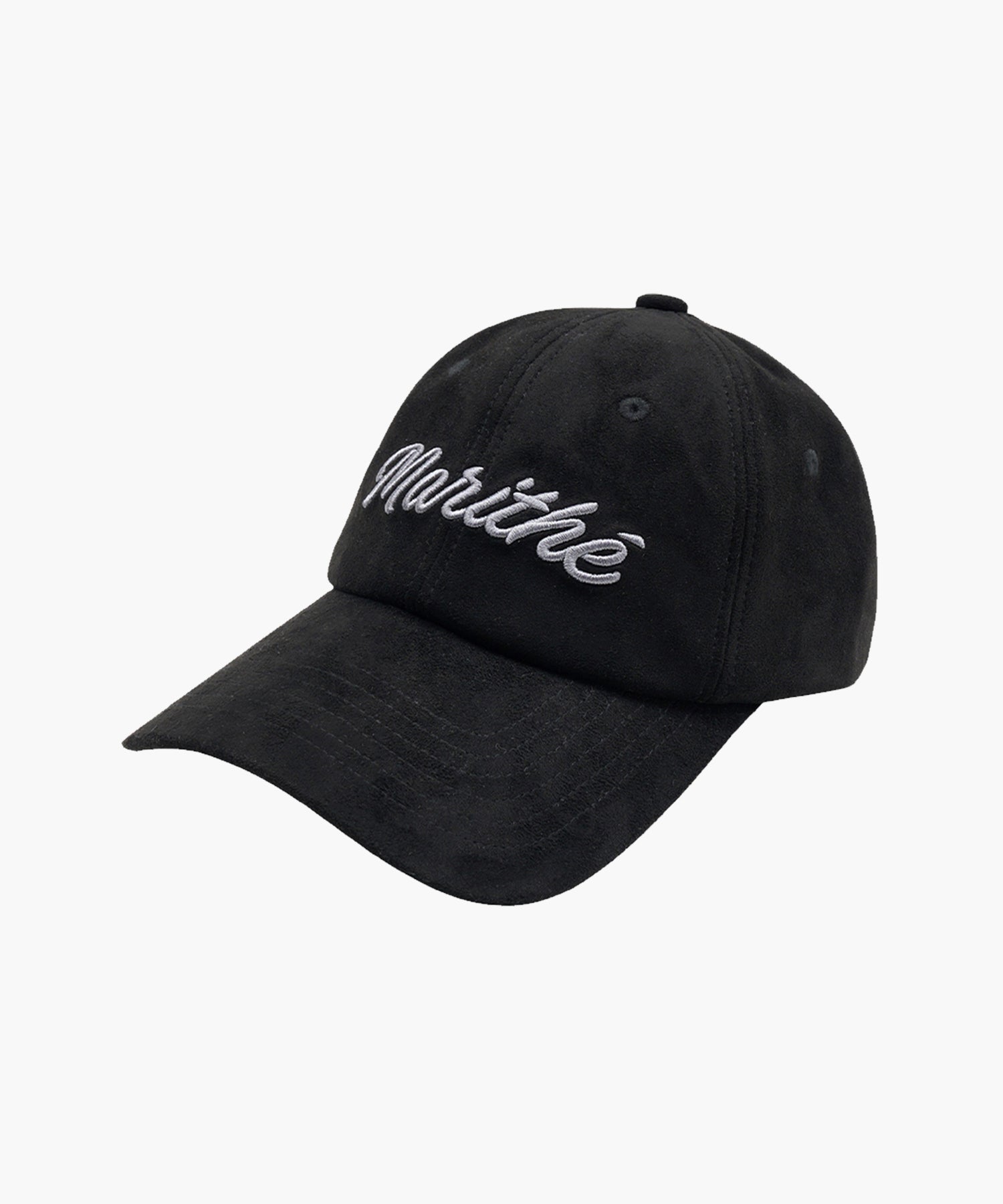 Marithe & Francois Girbaud - Lettering Logo Suede Cap (Black) product image 1 | TRAB K-Fashion Australia