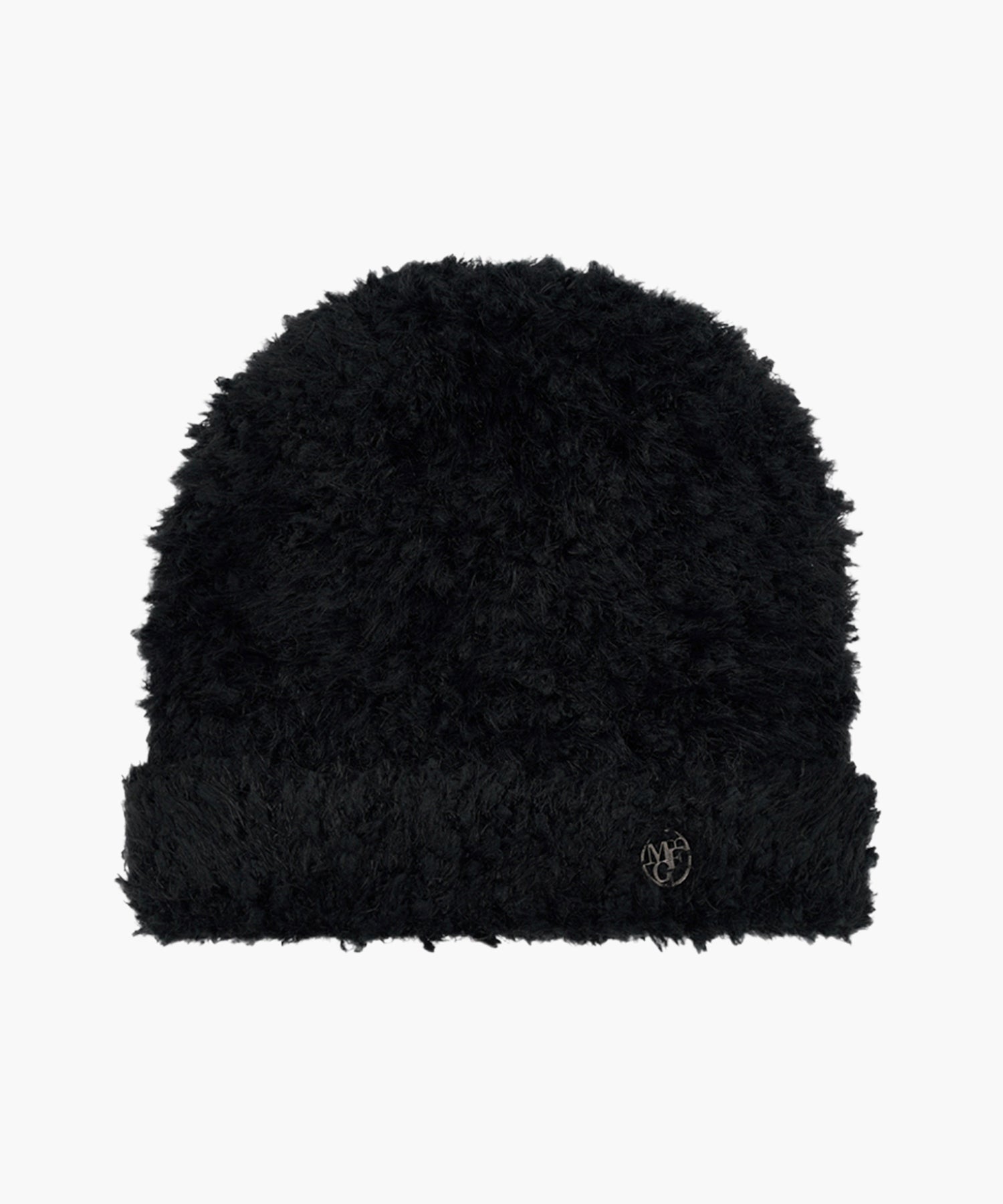 Marithe & Francois Girbaud - Circle Logo Snuggle Beanie (Black) product image 1 | TRAB K-Fashion Australia