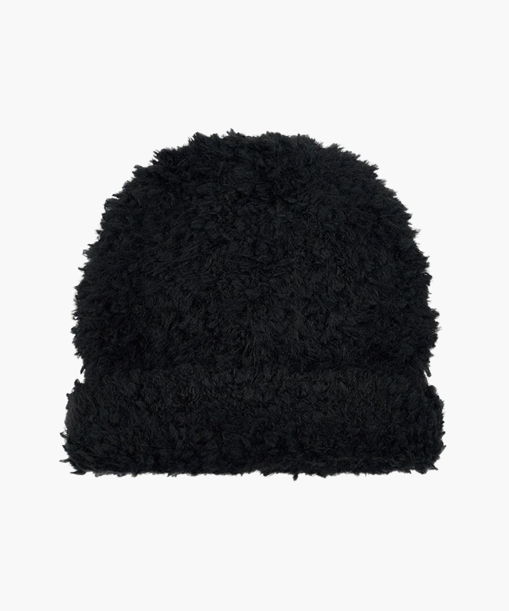 Marithe & Francois Girbaud - Circle Logo Snuggle Beanie (Black) product image 2 | TRAB K-Fashion Australia