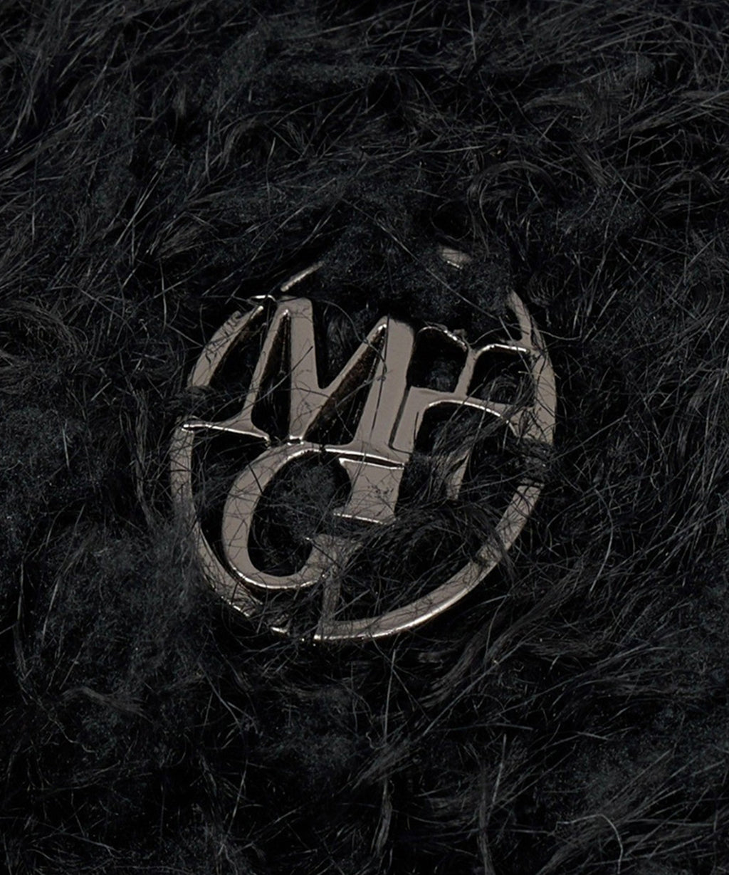 Marithe & Francois Girbaud - Circle Logo Snuggle Beanie (Black) product image 3 | TRAB K-Fashion Australia