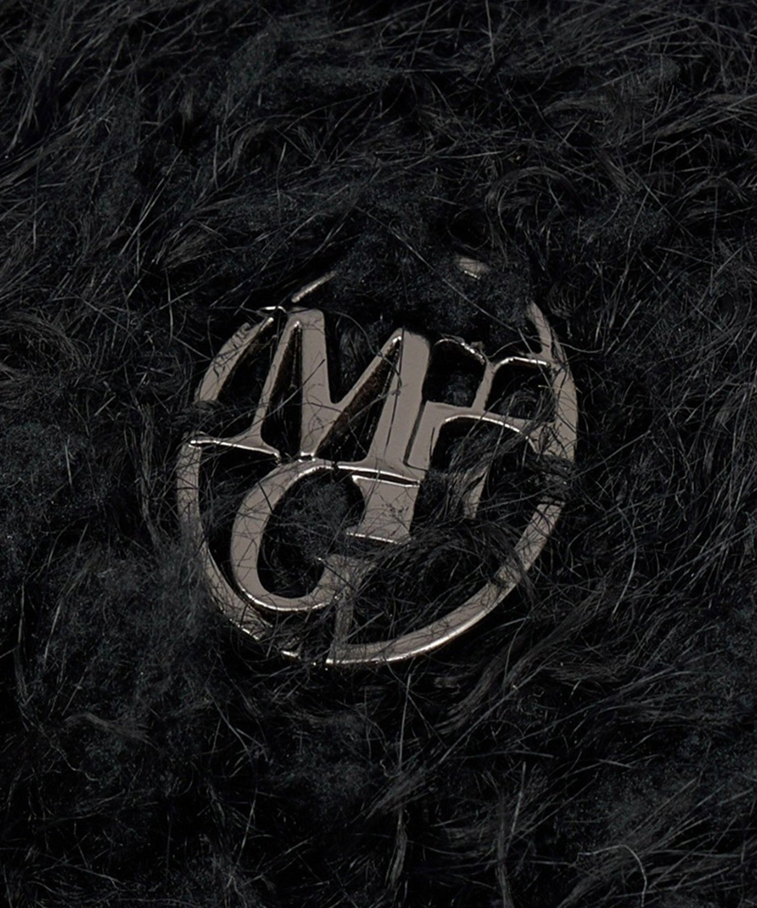 Marithe & Francois Girbaud - Circle Logo Snuggle Beanie (Black) product image 3 | TRAB K-Fashion Australia