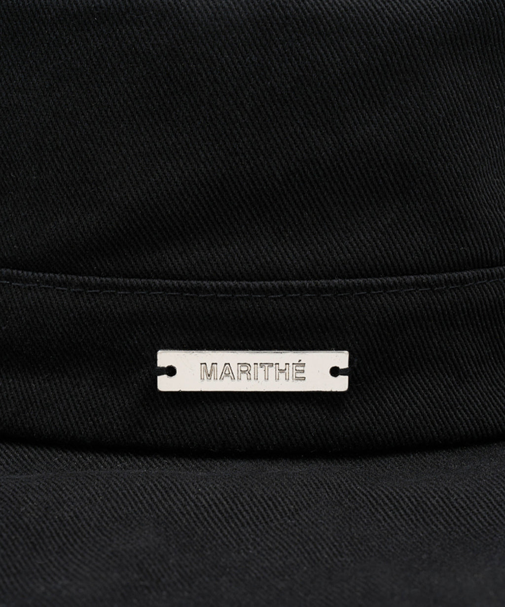 Marithe & Francois Girbaud - Strap Bucket Hat (Black) product image 3 | TRAB K-Fashion Australia