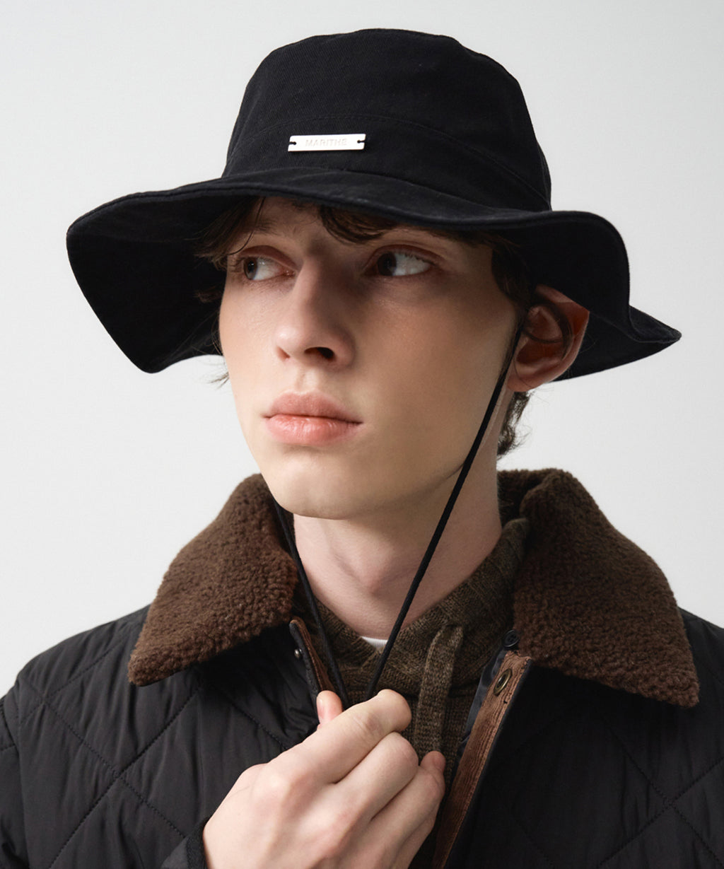 Marithe & Francois Girbaud - Strap Bucket Hat (Black) product image 6 | TRAB K-Fashion Australia
