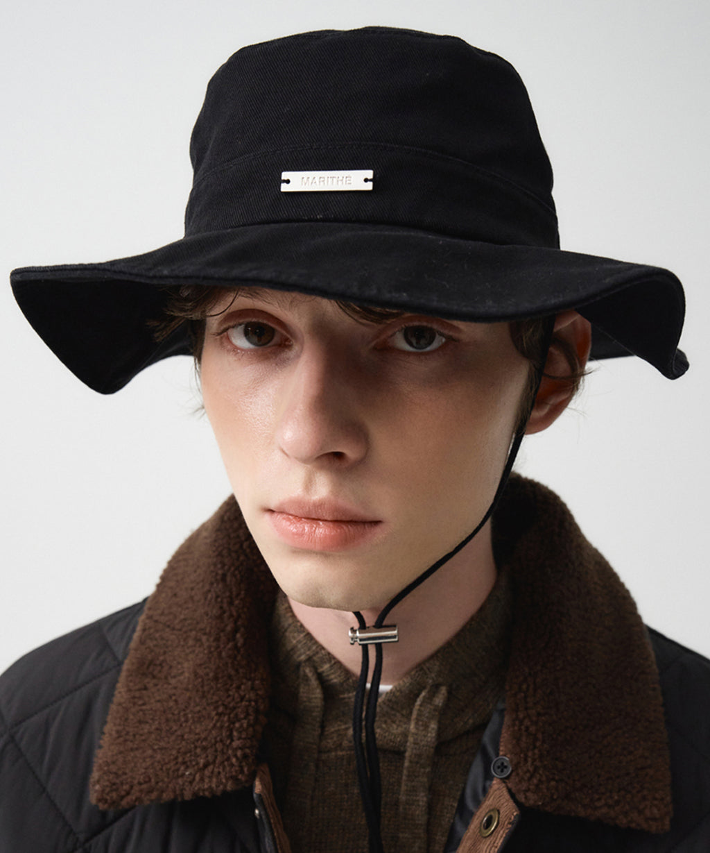 Marithe & Francois Girbaud - Strap Bucket Hat (Black) product image 8 | TRAB K-Fashion Australia