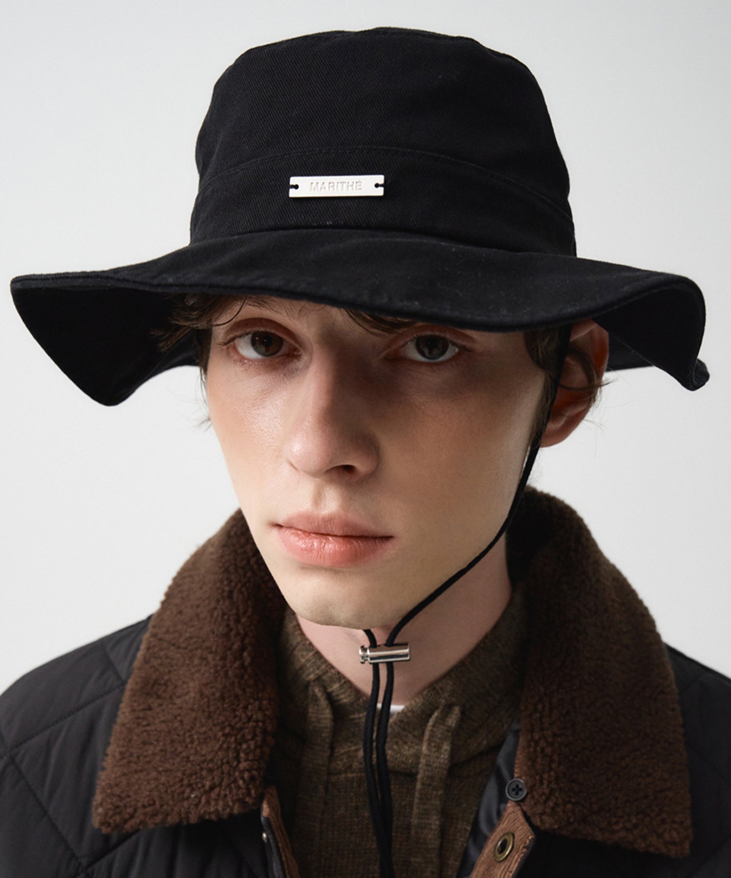 Marithe & Francois Girbaud - Strap Bucket Hat (Black) product image 8 | TRAB K-Fashion Australia