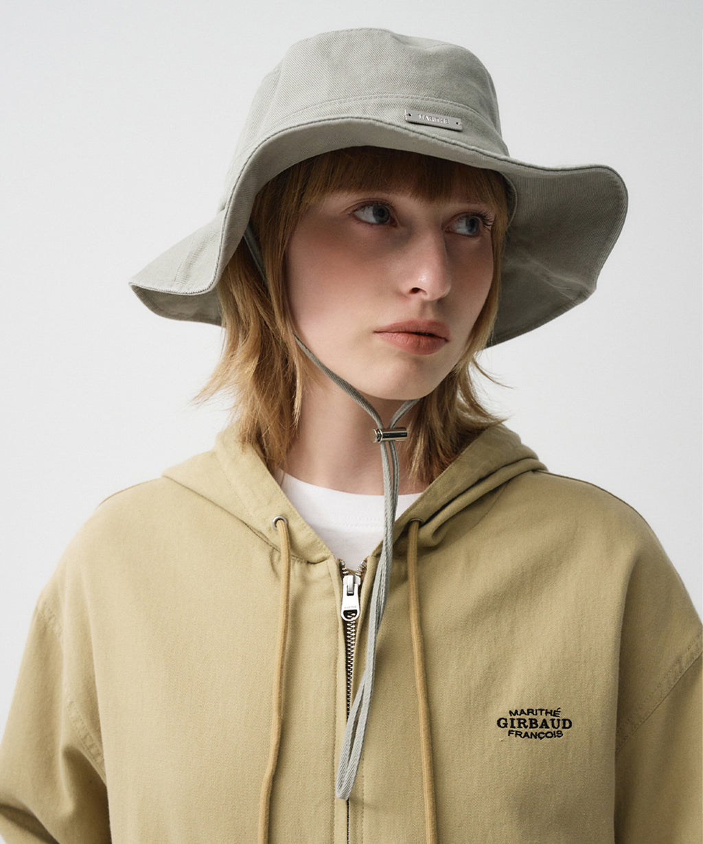 Marithe & Francois Girbaud - Strap Bucket Hat (Gray Khaki) product image 5 | TRAB K-Fashion Australia