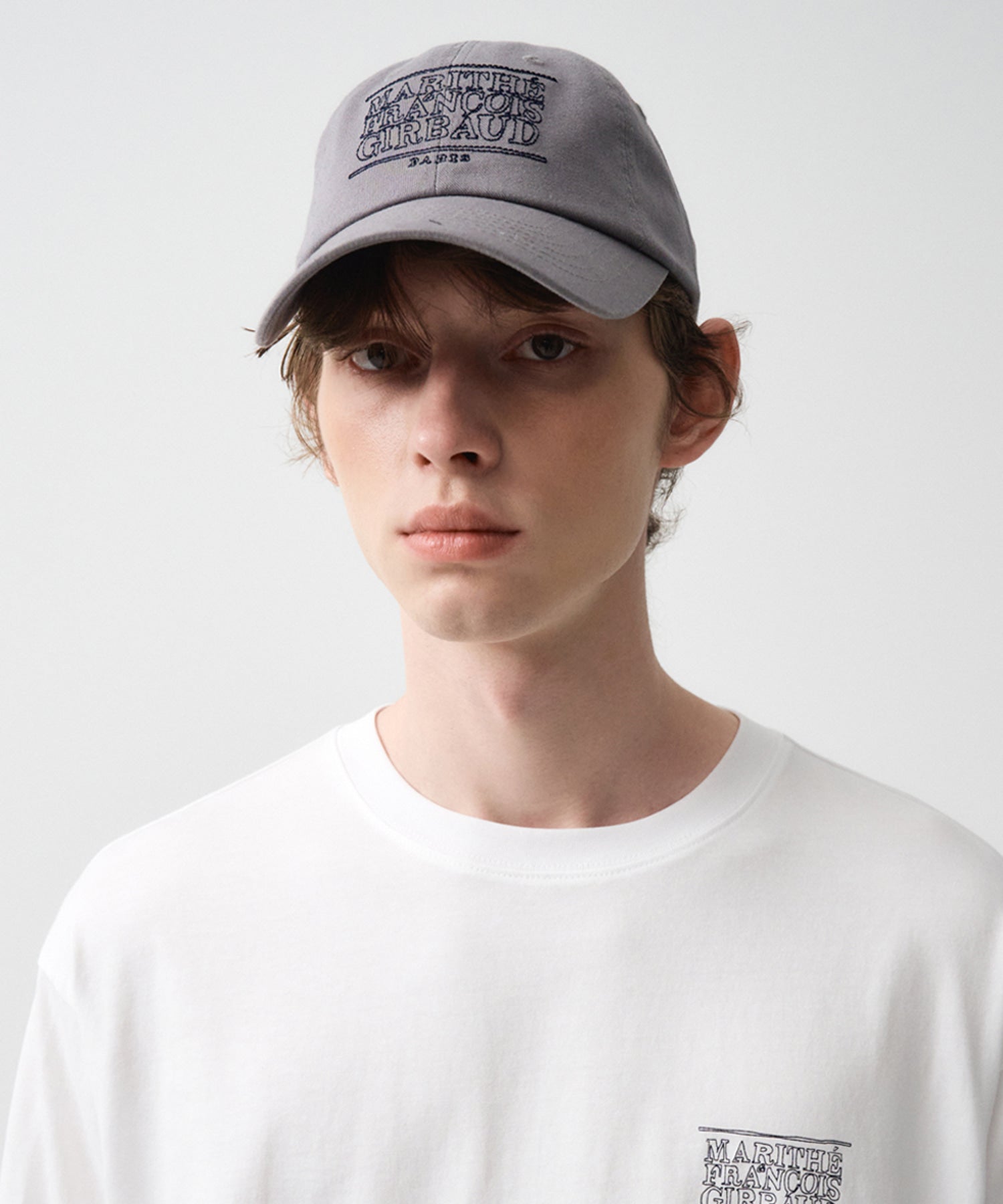 Marithe & Francois Girbaud - Doodle Classic Logo Cap (Gray) product image 5 | TRAB K-Fashion Australia