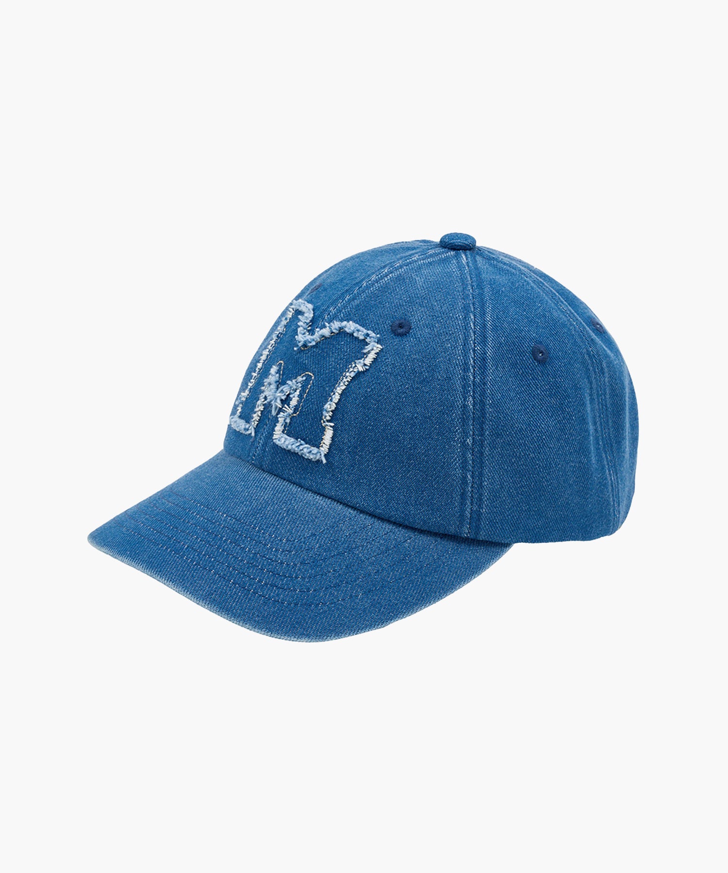 Marithe & Francois Girbaud - Logo Denim Patch Work Cap (Blue) product image 1 | TRAB K-Fashion Australia