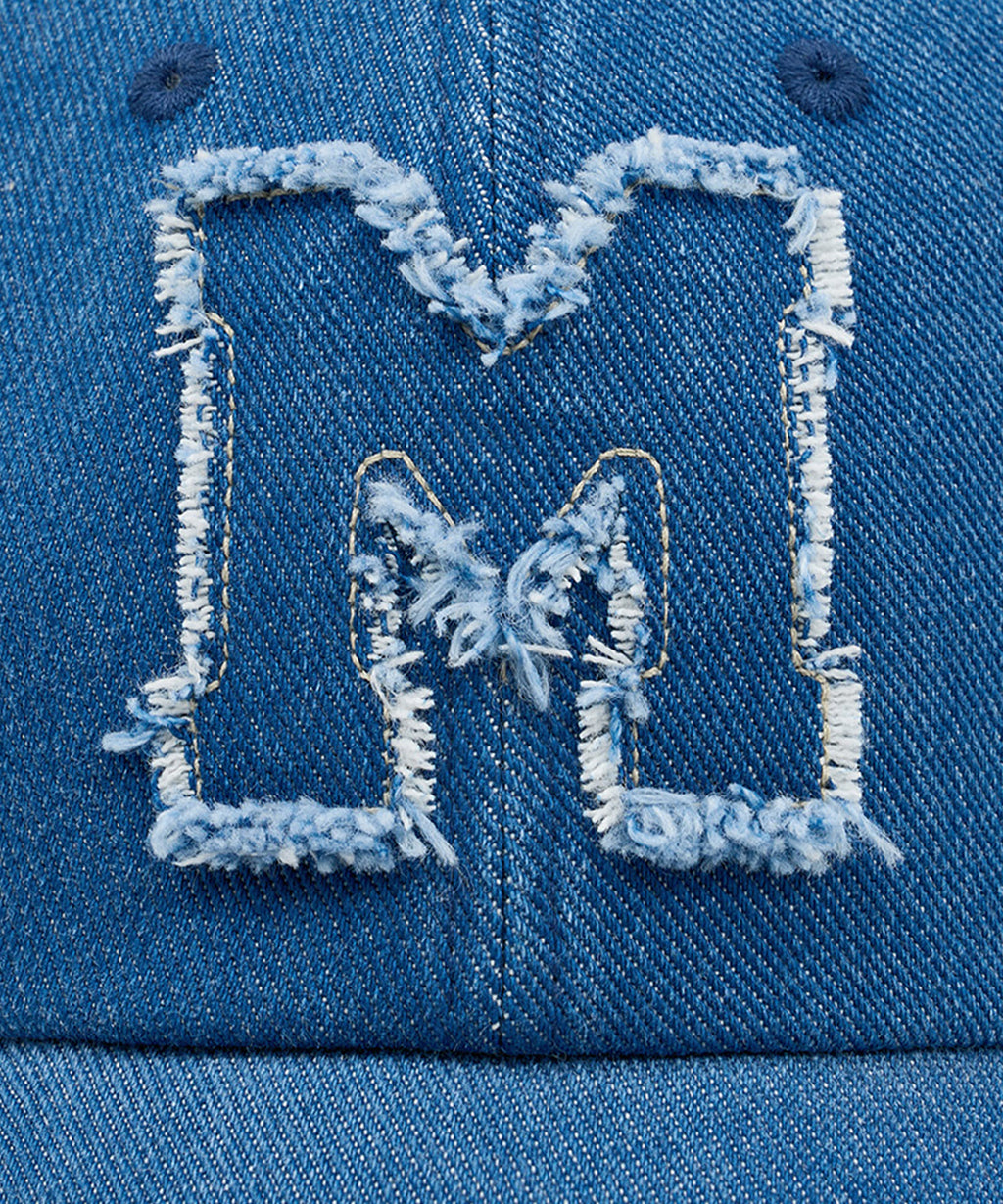 Marithe & Francois Girbaud - Logo Denim Patch Work Cap (Blue) product image 3 | TRAB K-Fashion Australia