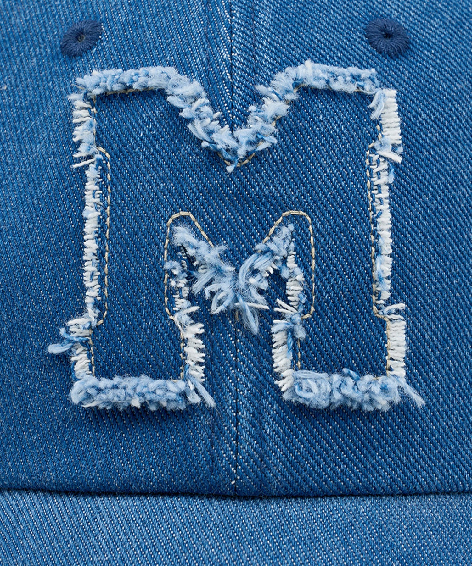 Marithe & Francois Girbaud - Logo Denim Patch Work Cap (Blue) product image 3 | TRAB K-Fashion Australia